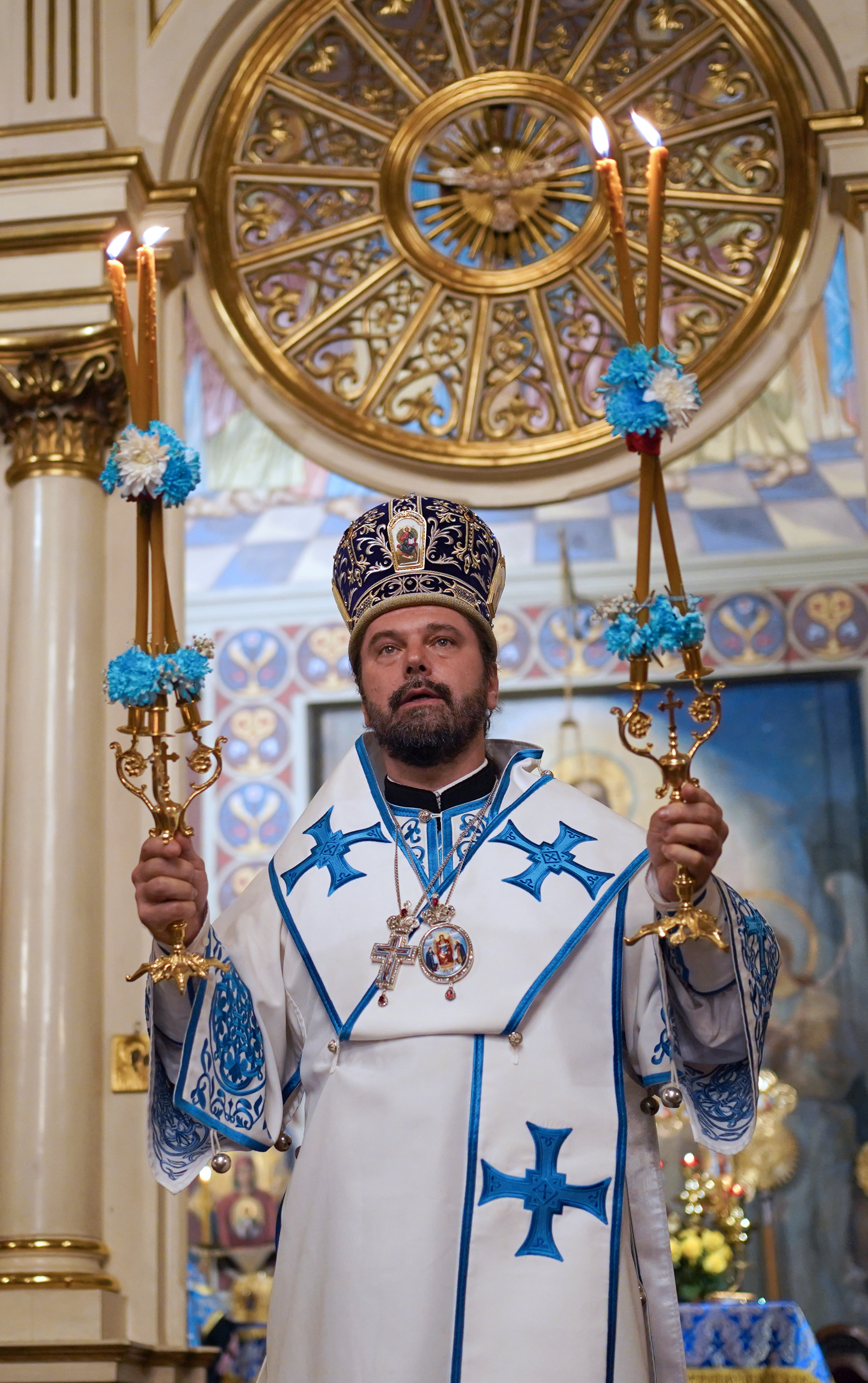Eve of St. Martyr Gabriel of Zabłudów feast in St. Nicholas Cathedral in Białystok