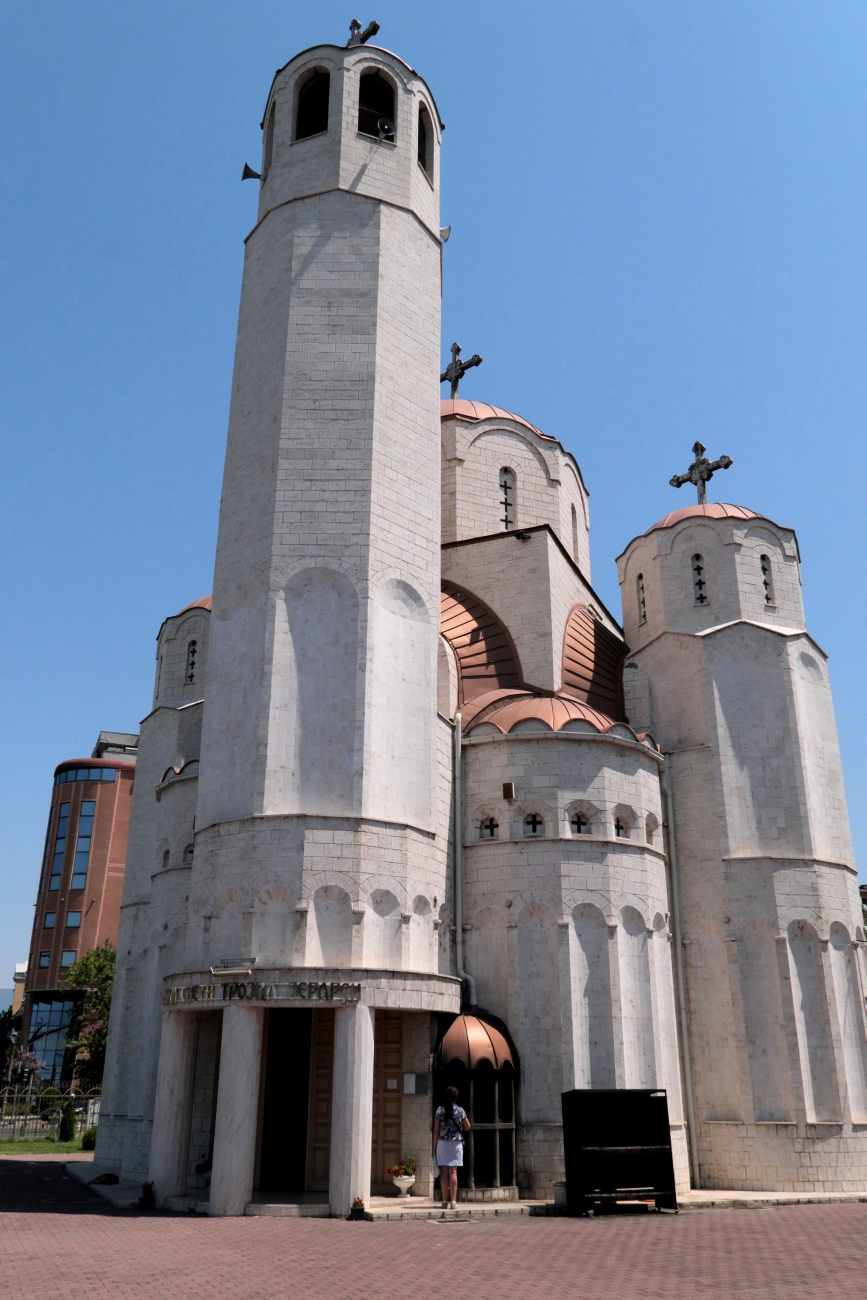 Orthodox church next to the station in Skopje 2025