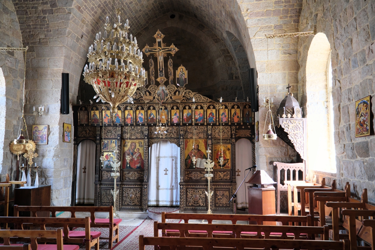 Iconostasis in st. George church in Douma, 2025