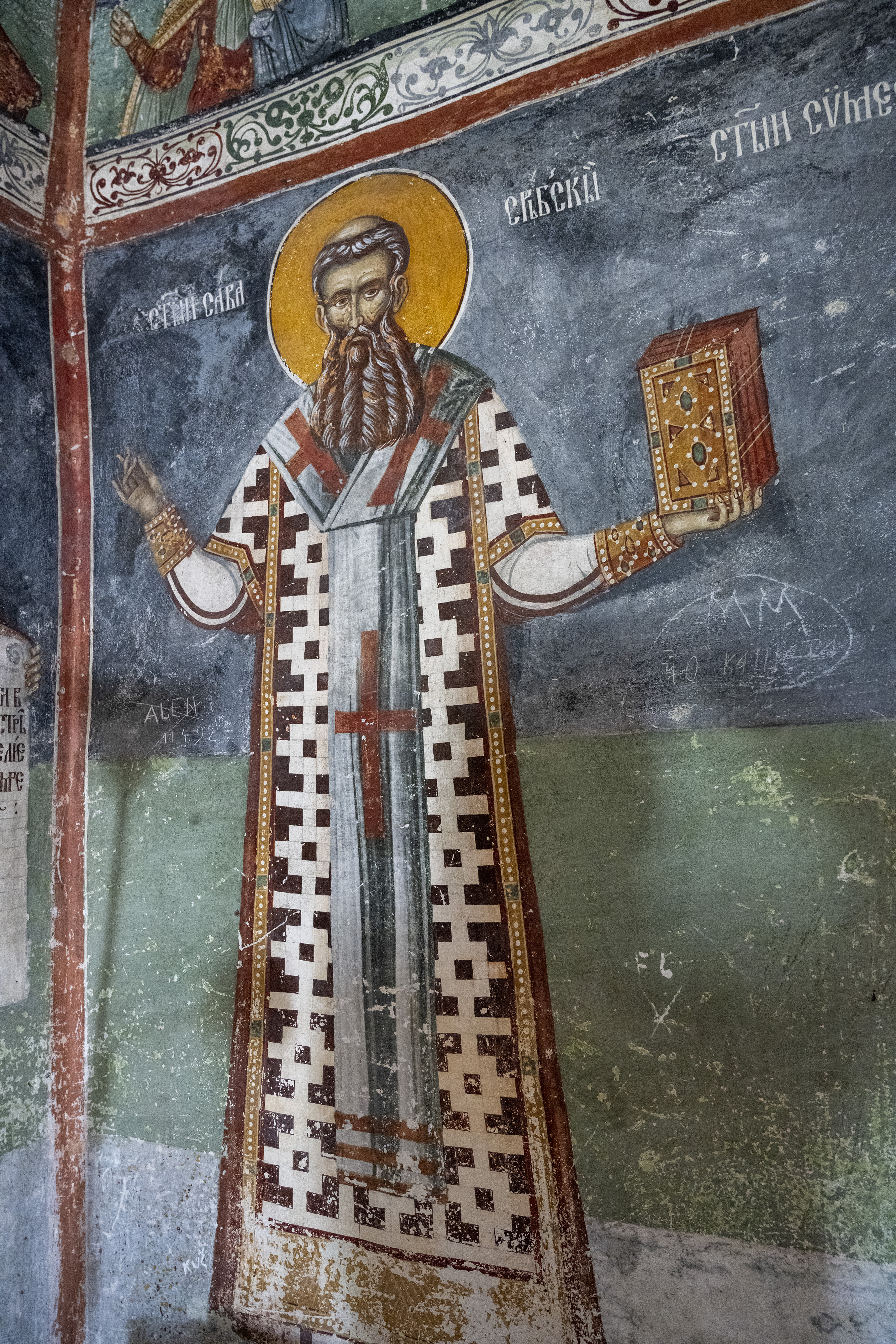 Frescoes, St. Nkolas Chapel, Morača, Montenegro