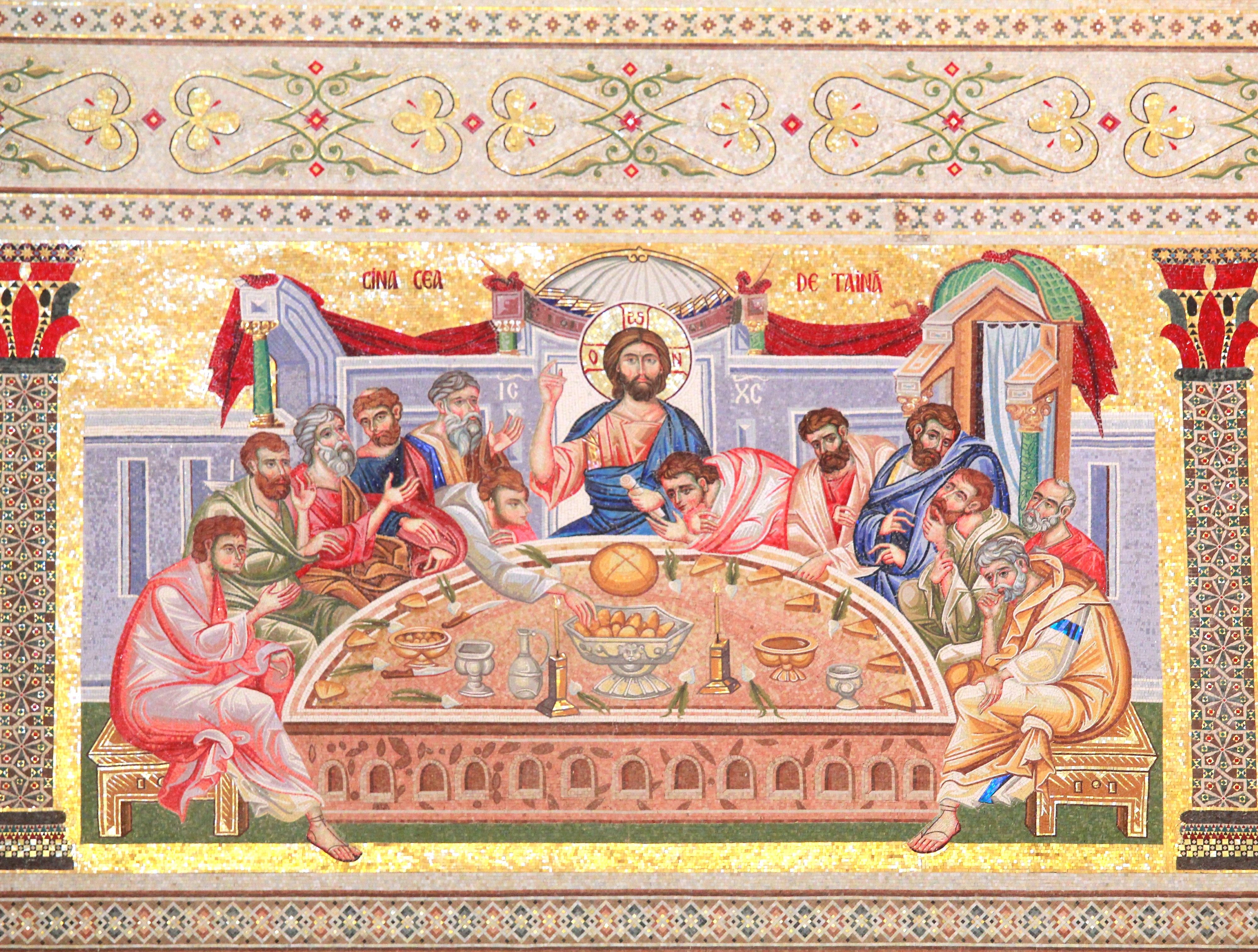 The Secret Supper-Mosaic fresco from Romania&#039s National Cathedral