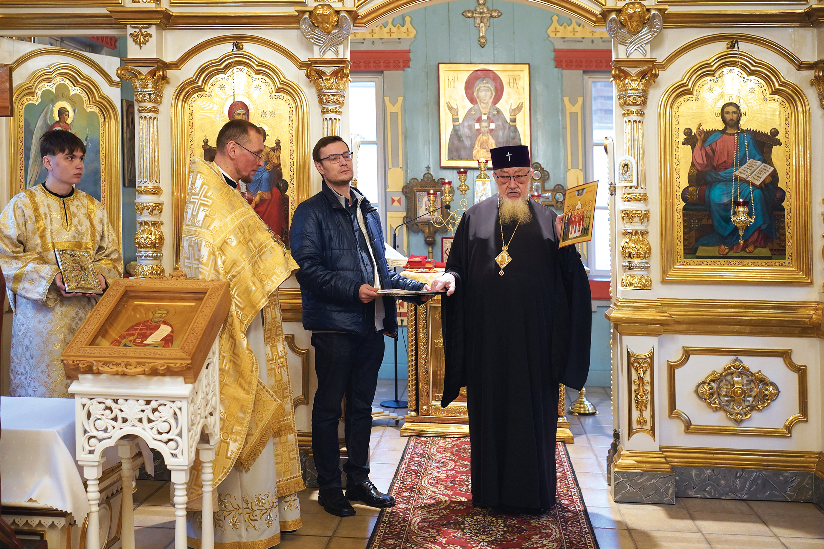Metropolitan Sawa in the Orthodox church in Ciechocinek