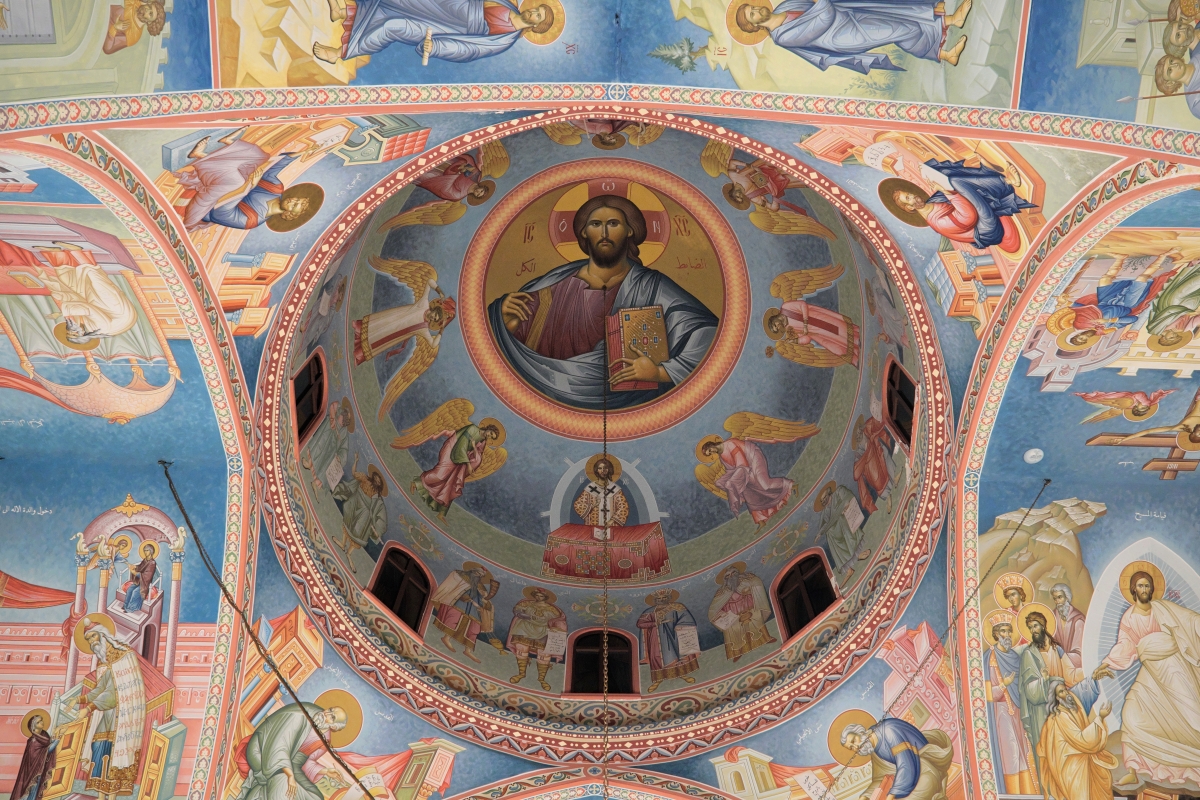 Kopuła w soborze w Anfe, 2025