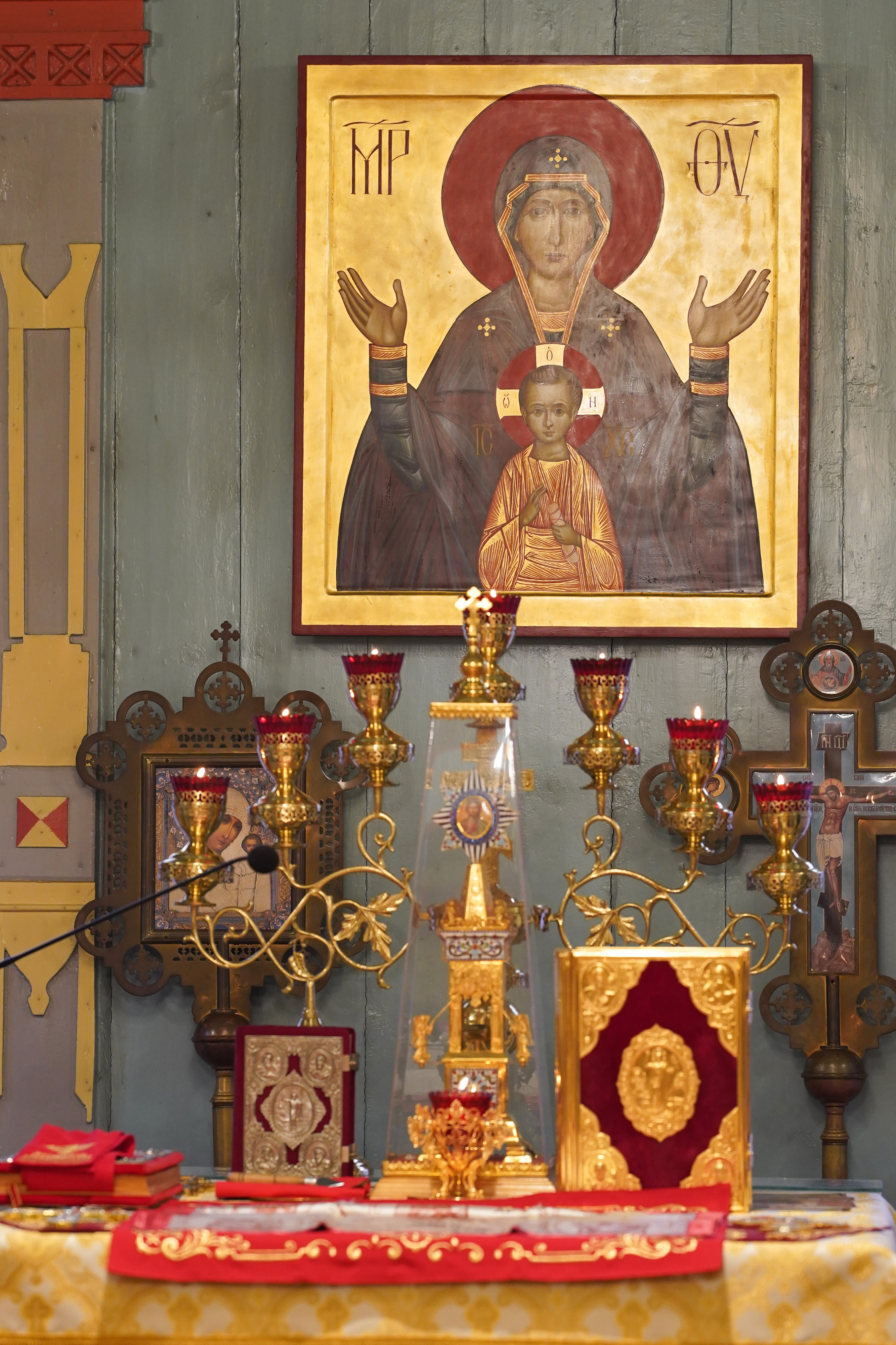 In the Orthodox church in Ciechocinek