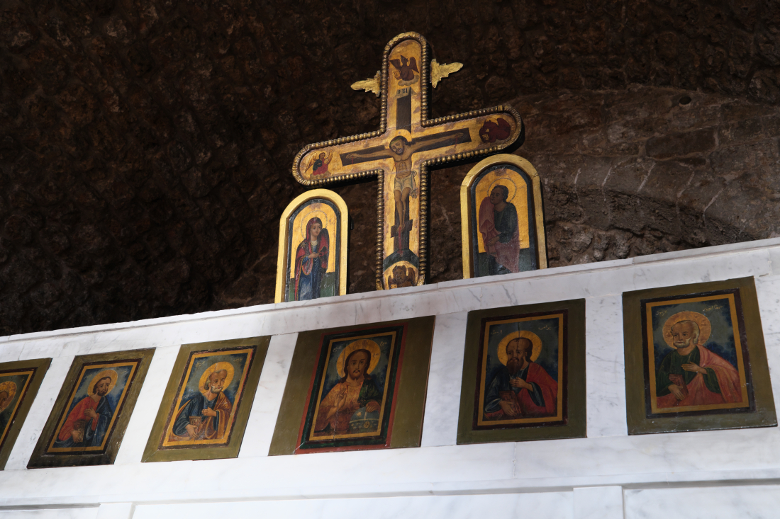 Goltota ikonostasu cerkwi Władczyni Morza w Batrun, 2025