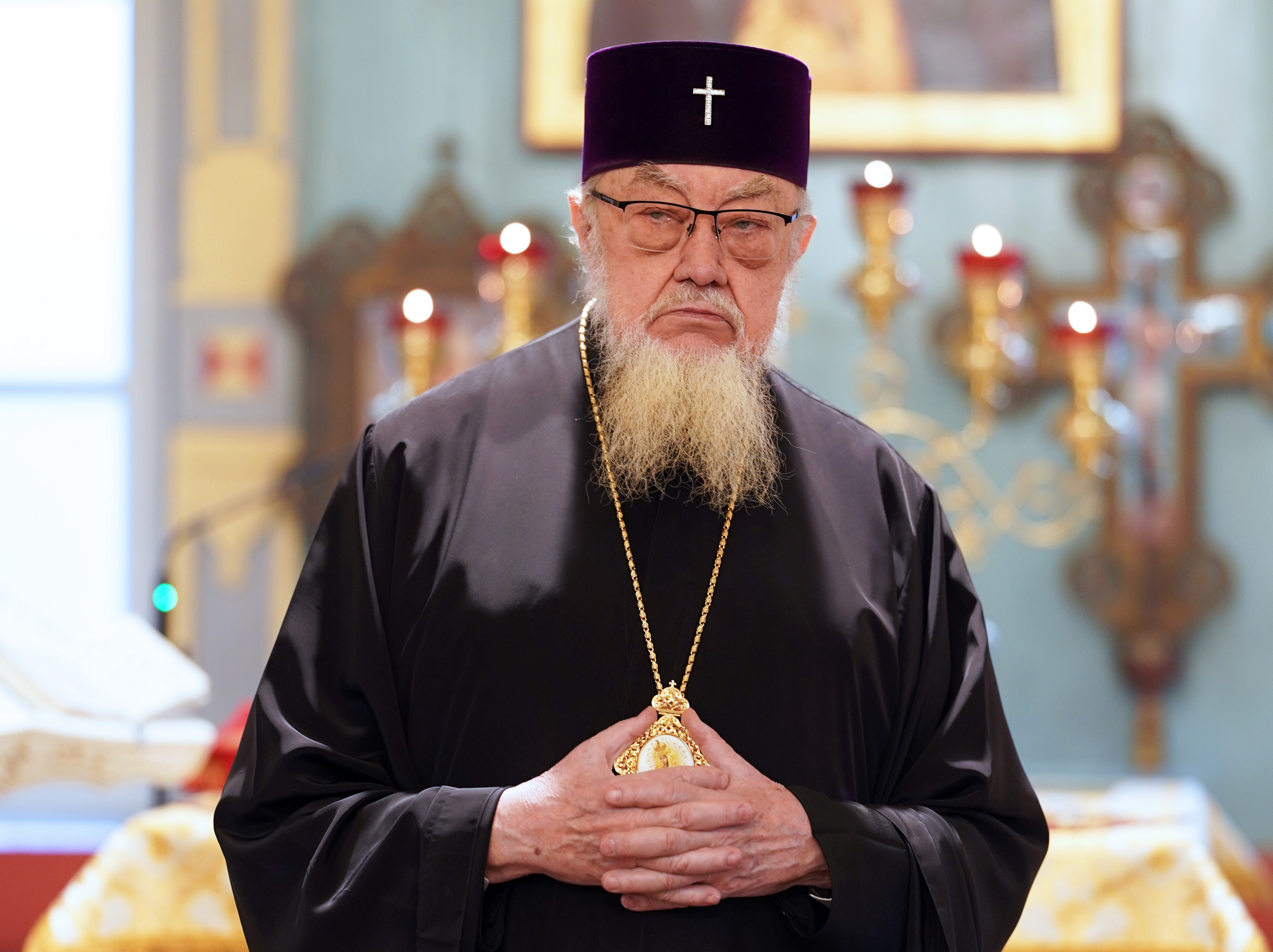 Metropolitan Sawa in the Orthodox church in Ciechocinek