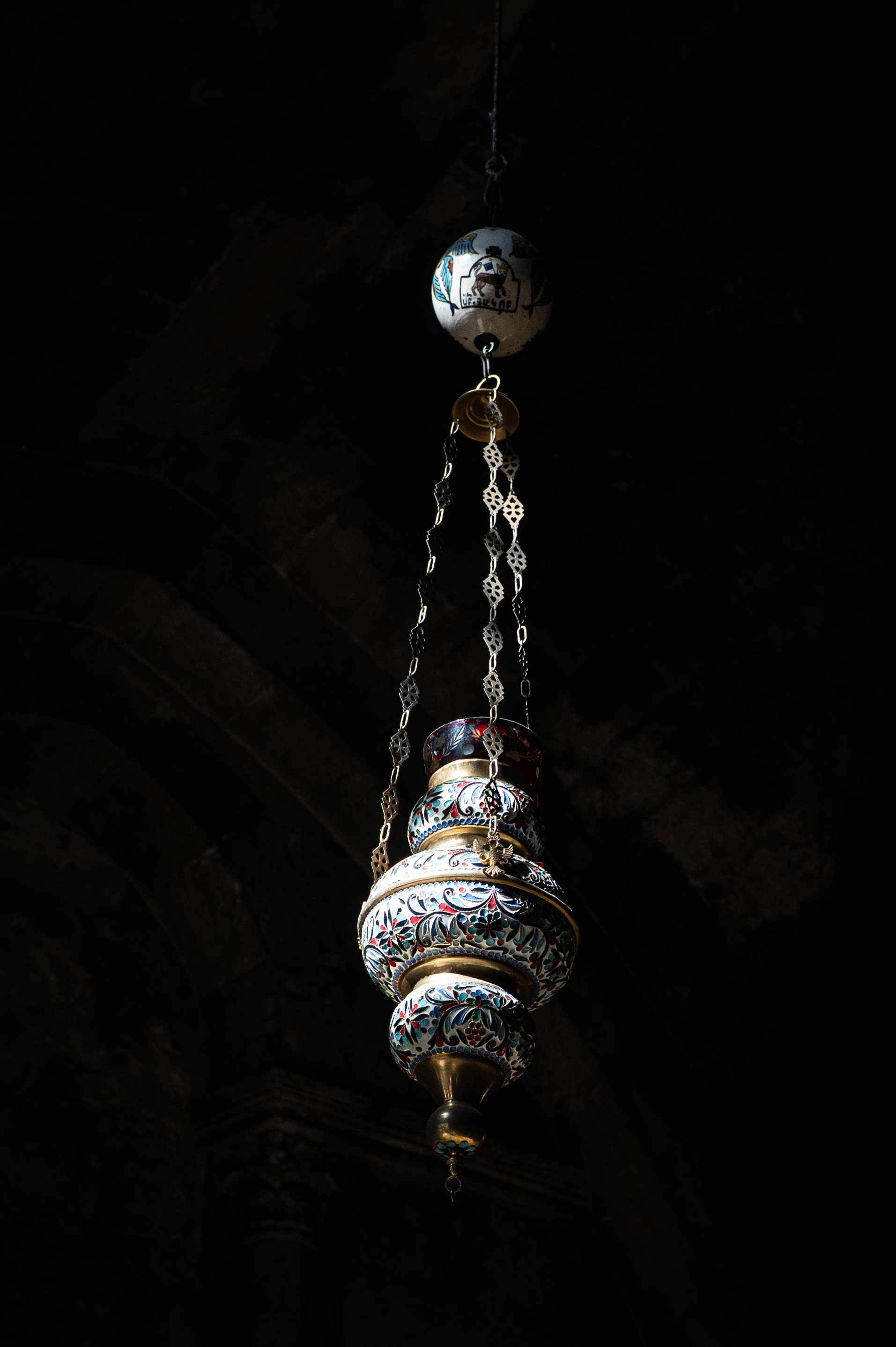 Inside the church of the the Tomb of the Mother of God in Jerusalem