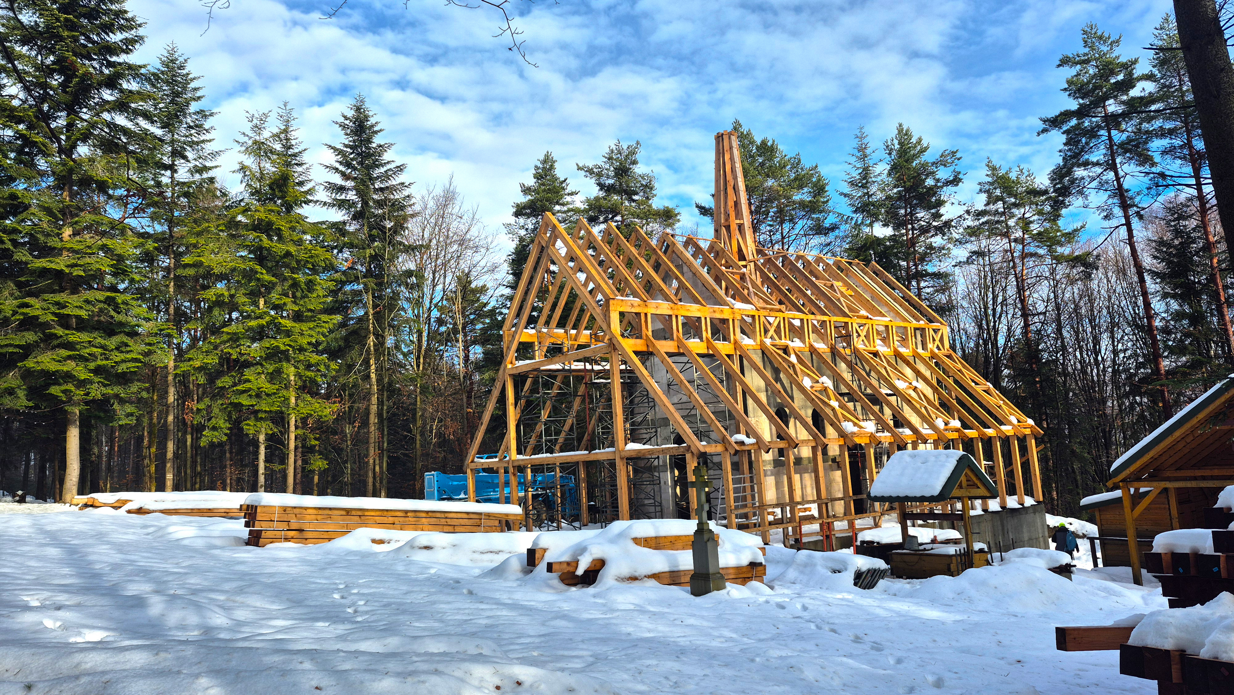 The Orthodox church on Mountain Jawor (in construction)