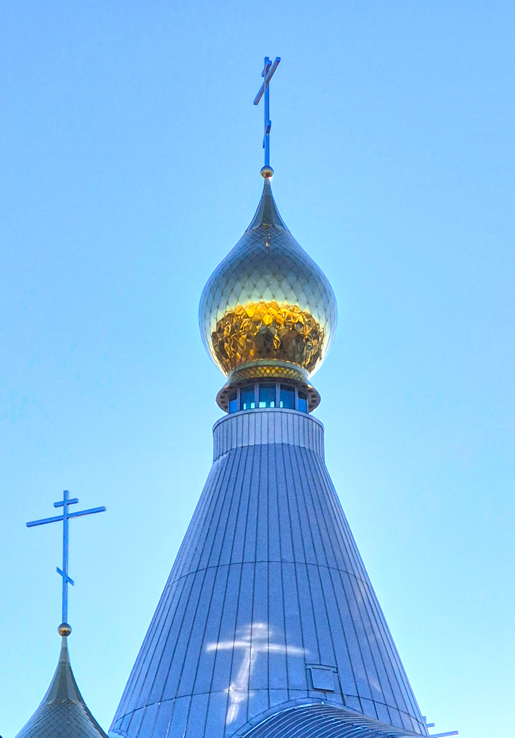 Three crosses of St. George Orthodox church in Białystok