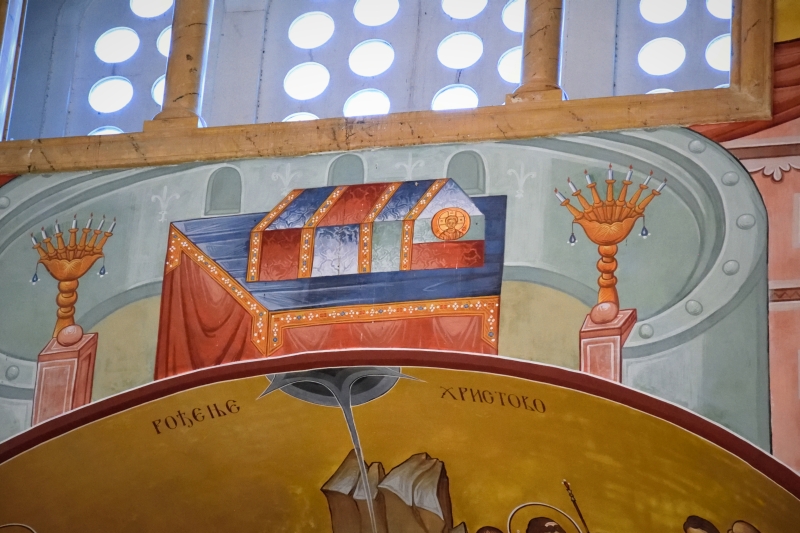 Arka Przymierza - fresk w Podgoricy, 2024