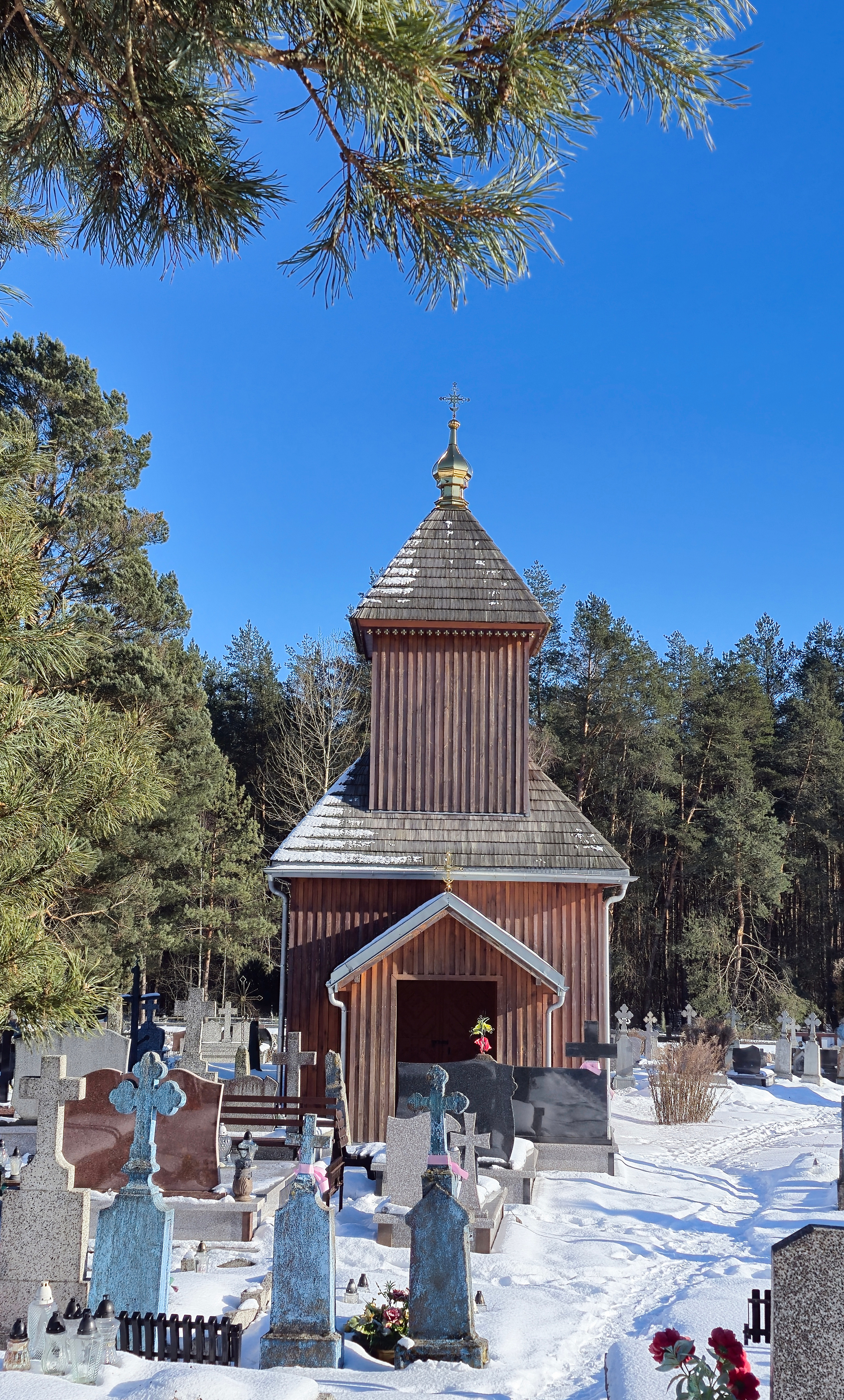 The Orthodox cementary chapel in Leniewo