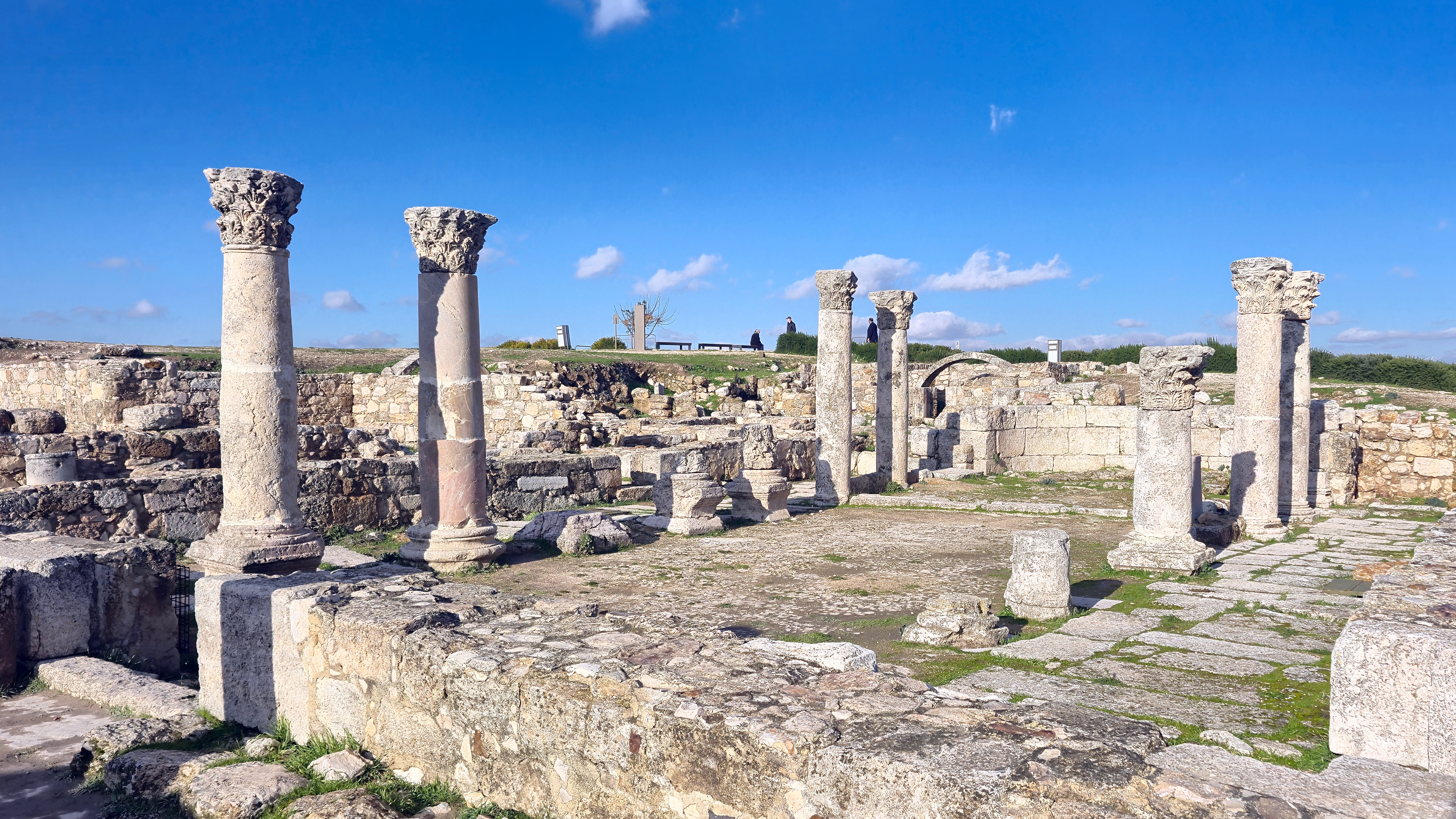 The ruins of Christian temple, 6th century, in Citadel in Amman