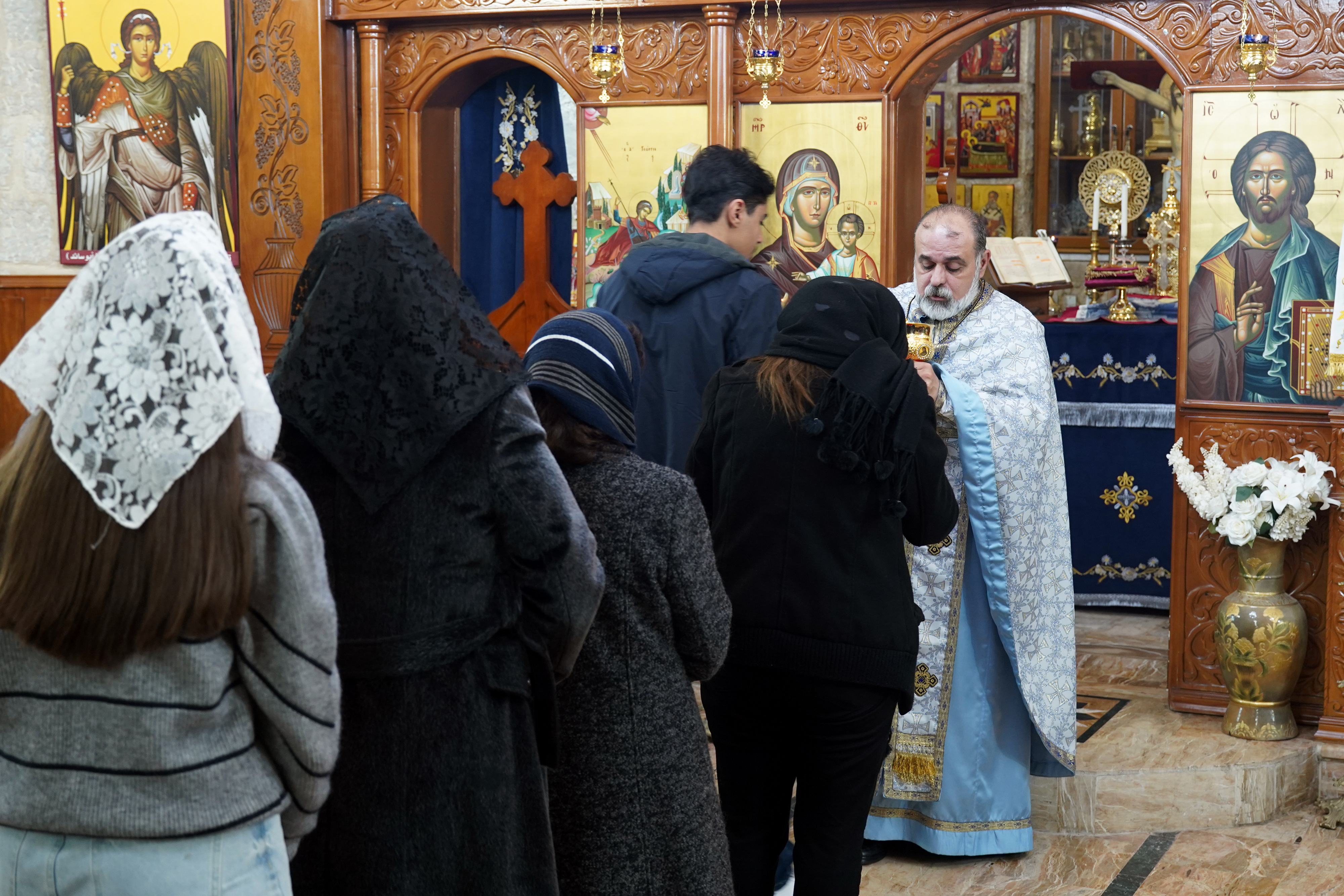 Epiphany in St. George Orthodox church in Andżara