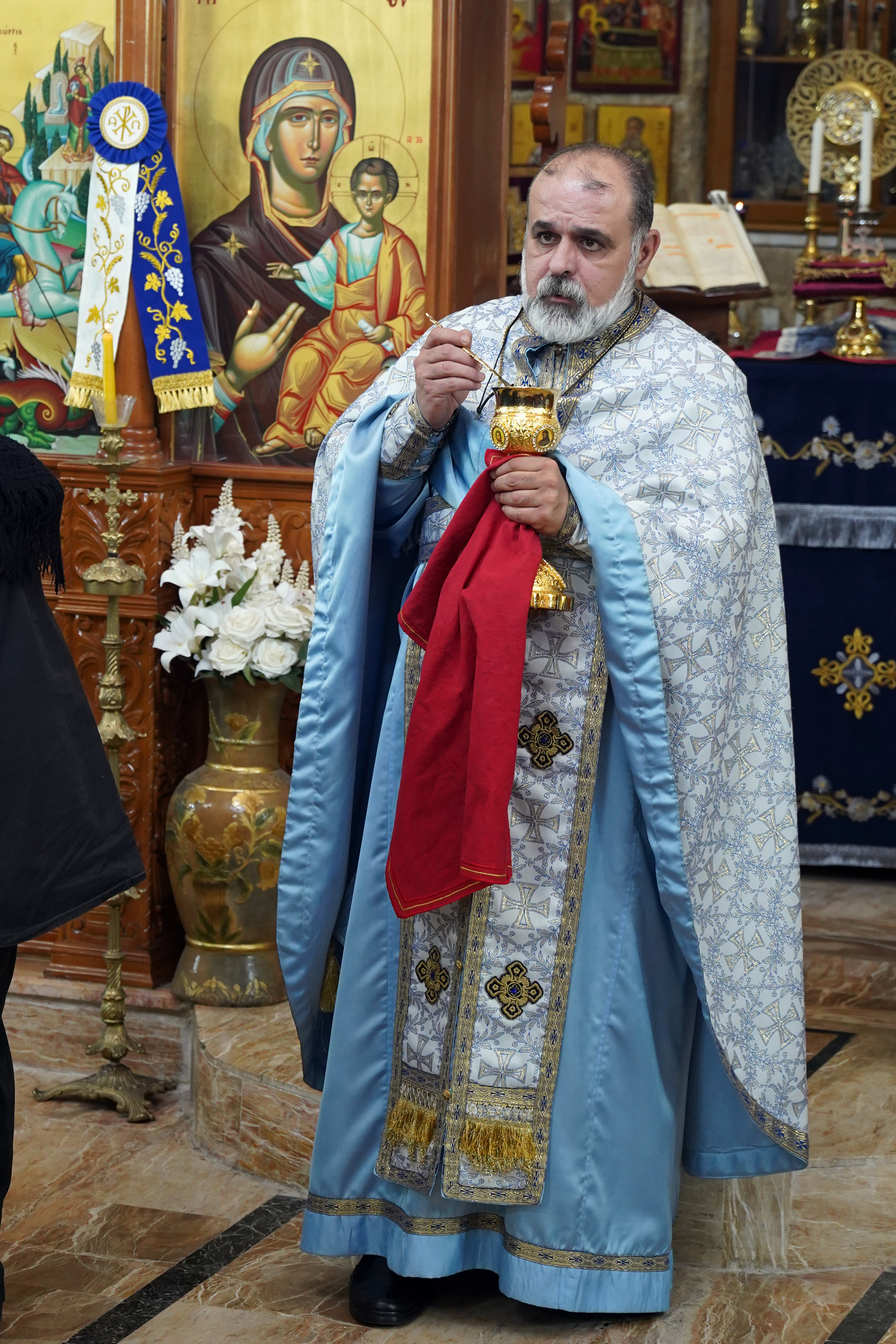 Epiphany in St. George Orthodox church in Andżara