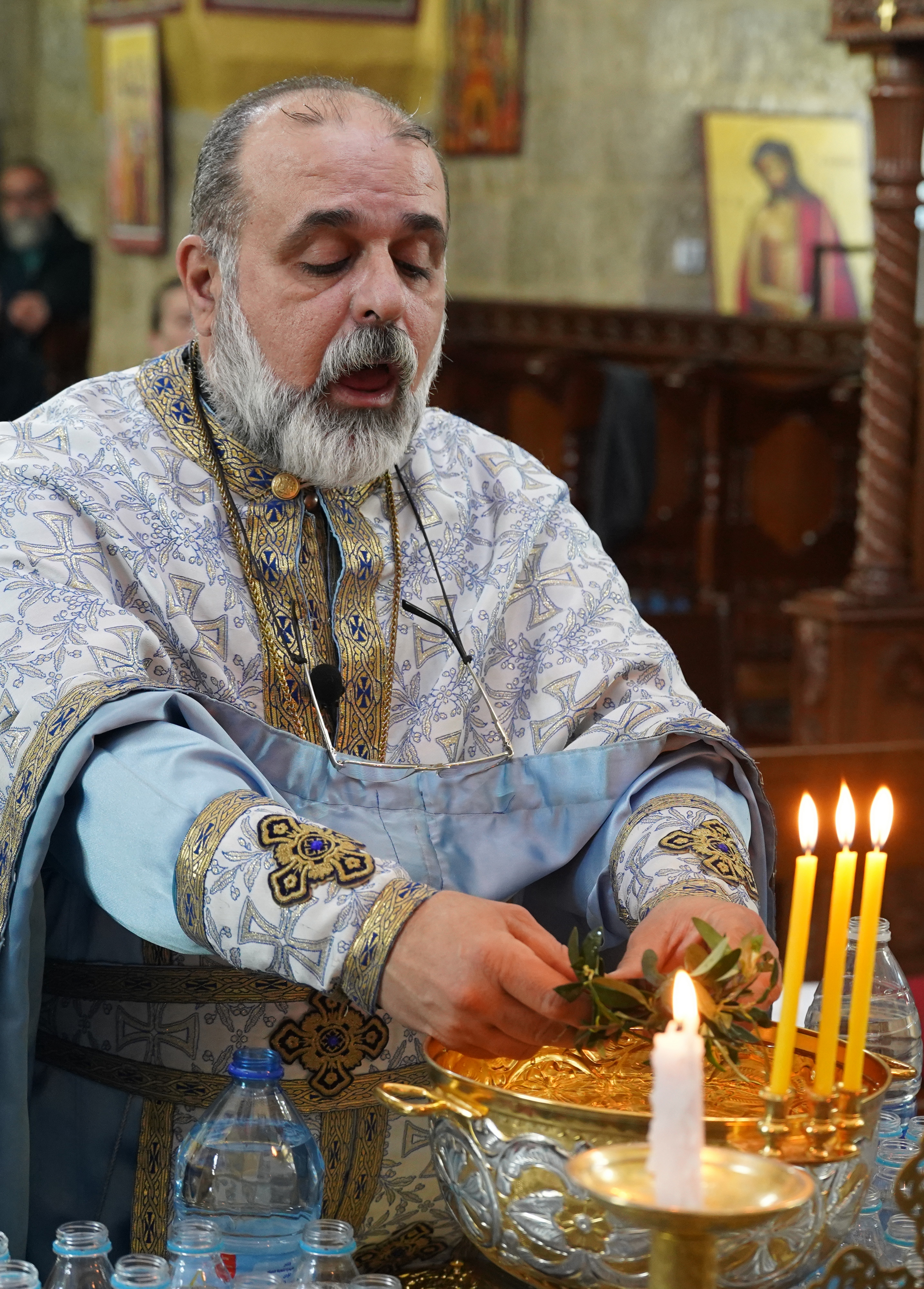 Epiphany in St. George Orthodox church in Andżara