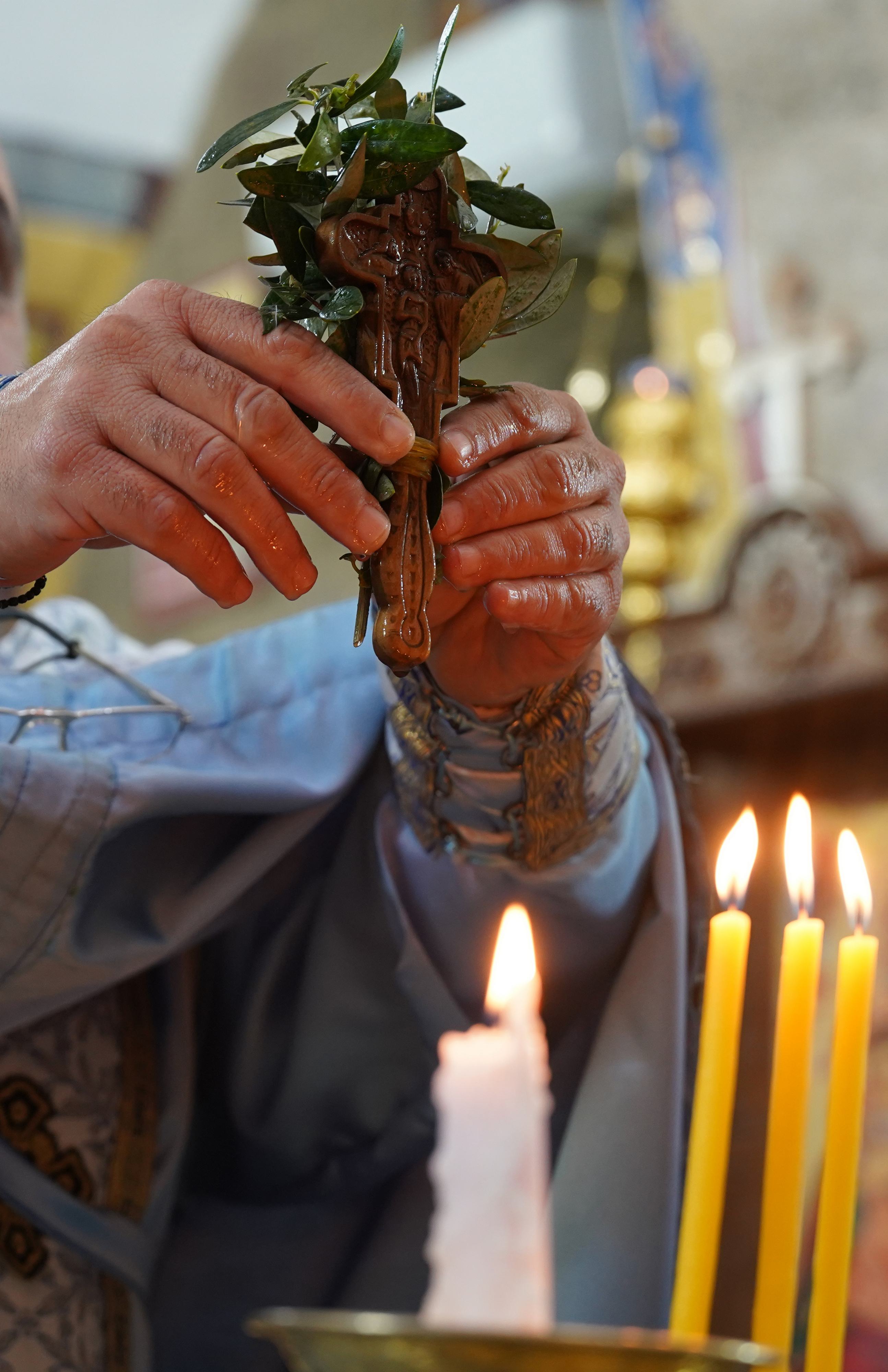 Epiphany in St. George Orthodox church in Andżara