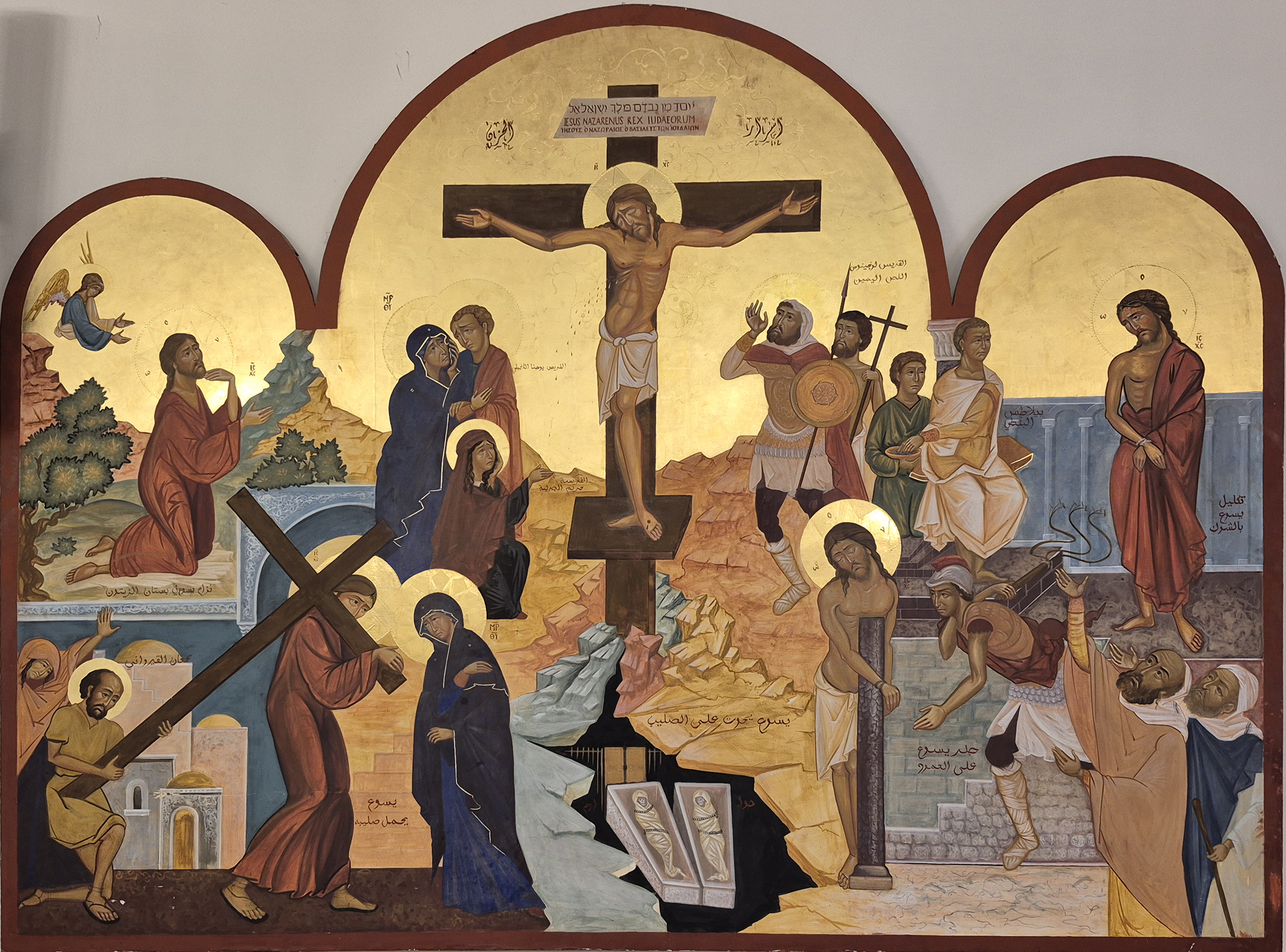 The interesting icon from Roman Catholic church in Andżara