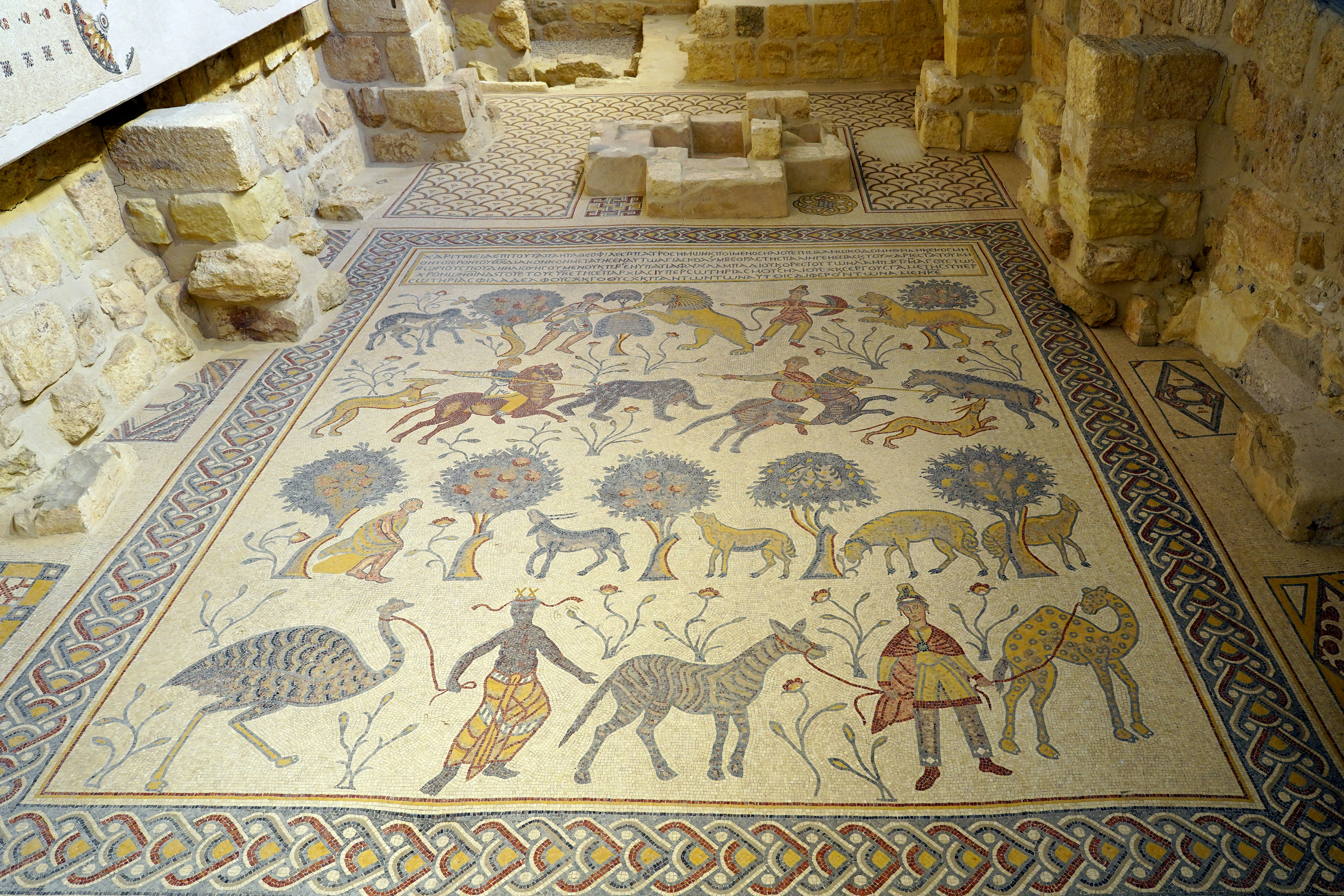 VI century mosaics on Mount Nebo