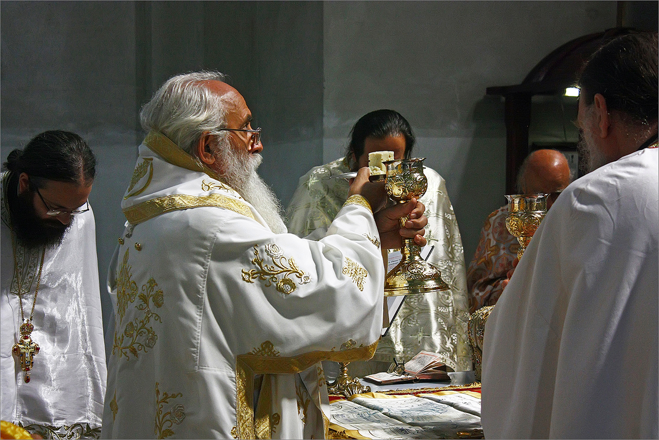 Liturgy at the Resurrection of Jesus Christ Church in Valjevo
