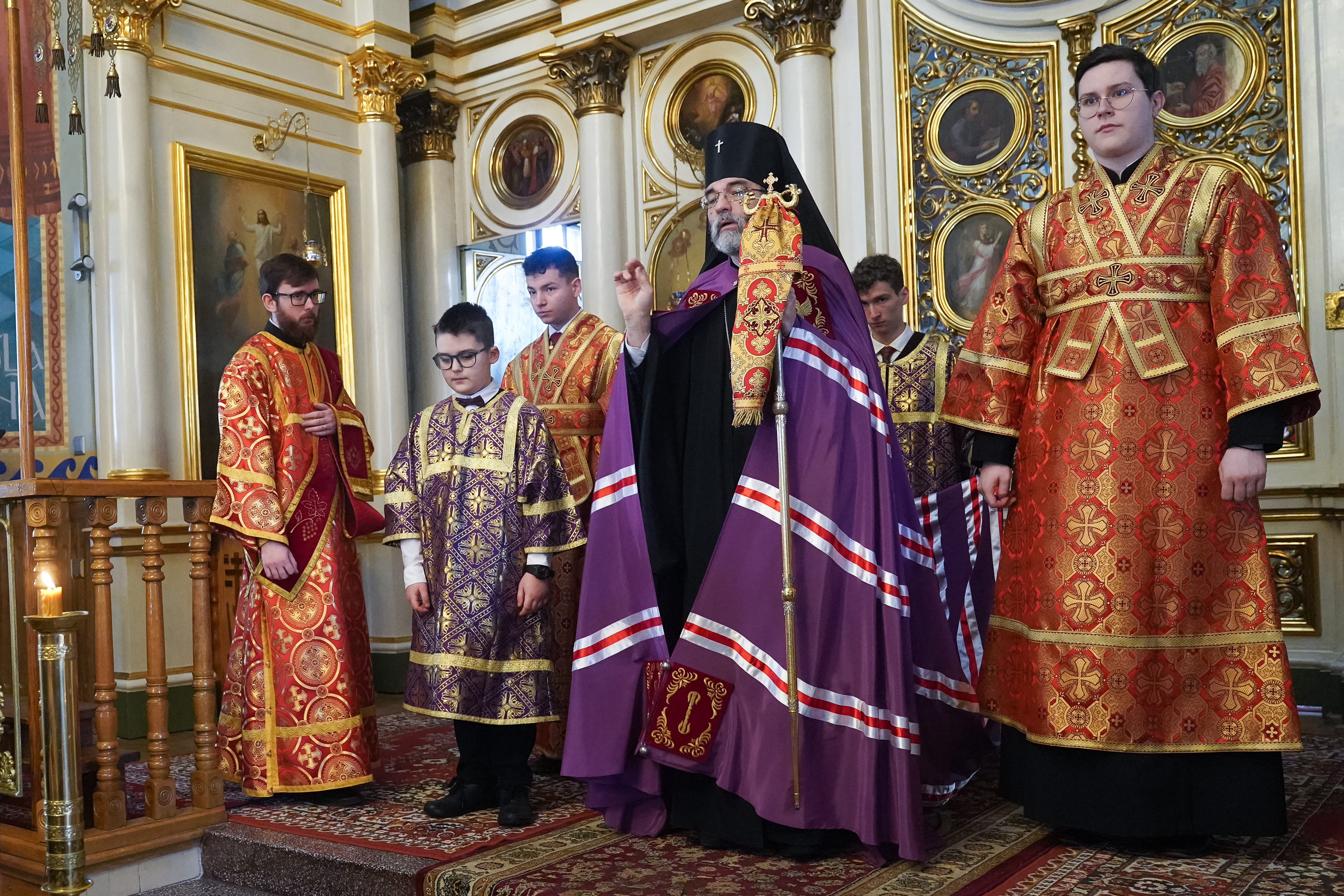 The Divine Liturgy on Sunday of the Adoration of the Holy Cross i St. Nicholas Cathedral, Białystok