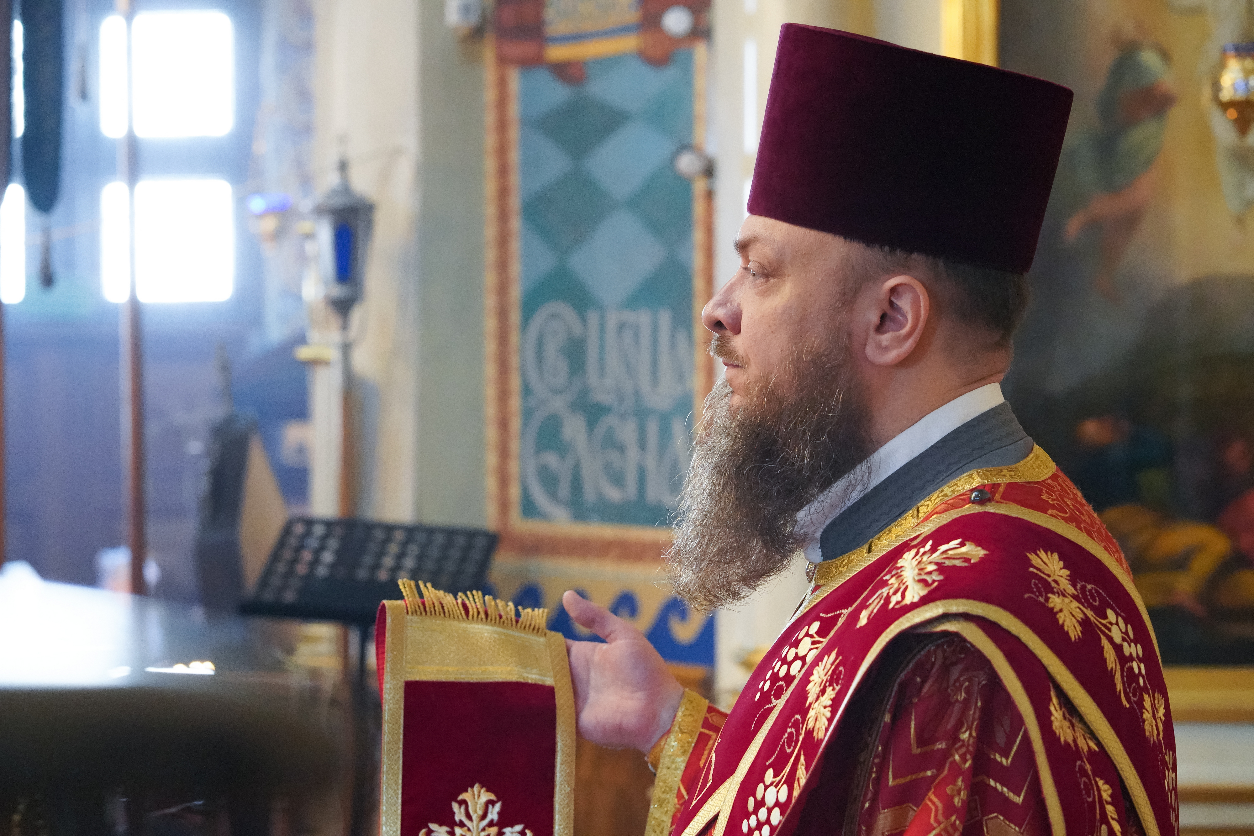 The Divine Liturgy on Sunday of the Adoration of the Holy Cross in St. Nicholas Cathedral, Białystok