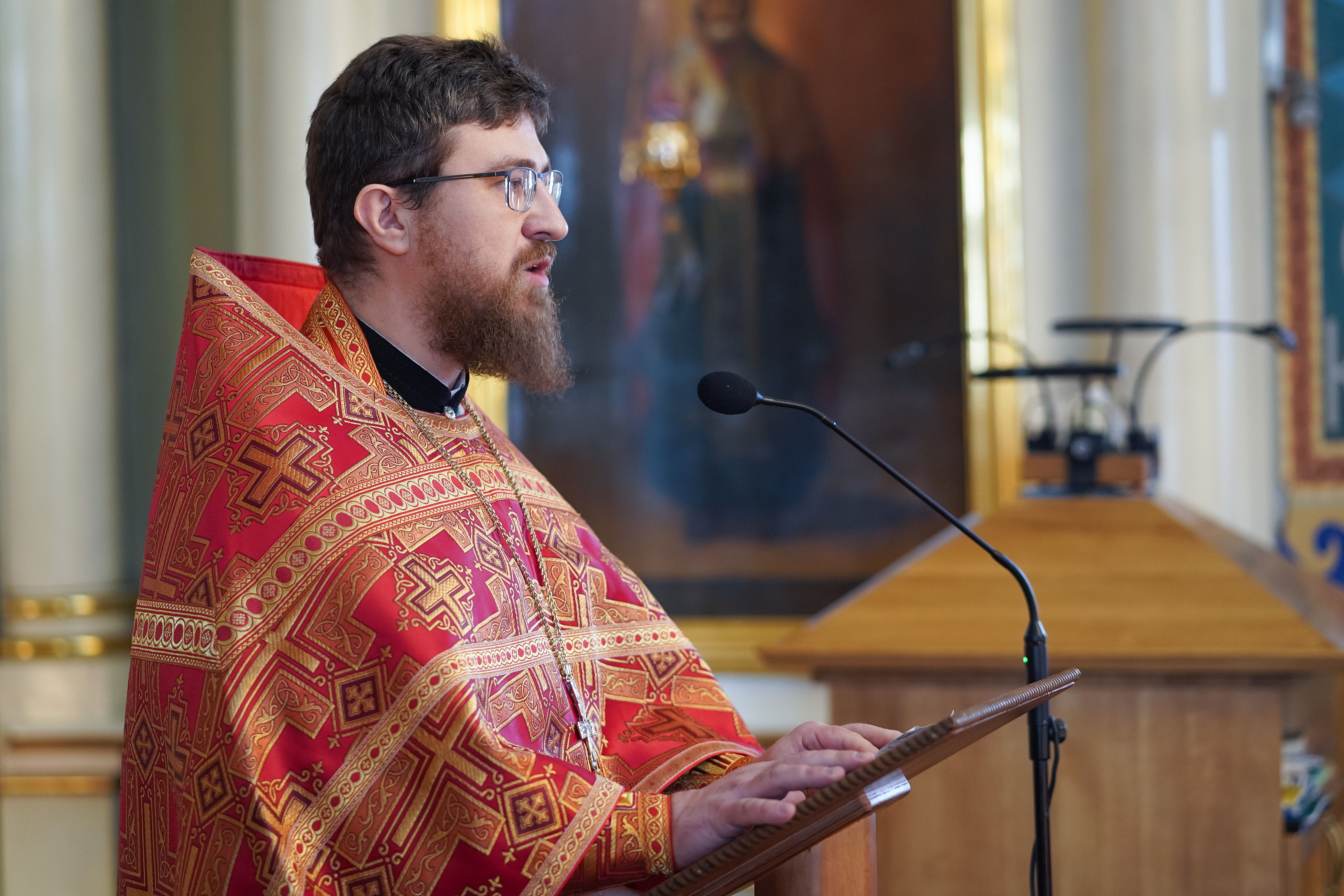 The Divine Liturgy on Sunday of the Adoration of the Holy Cross in St. Nicholas Cathedral, Białystok