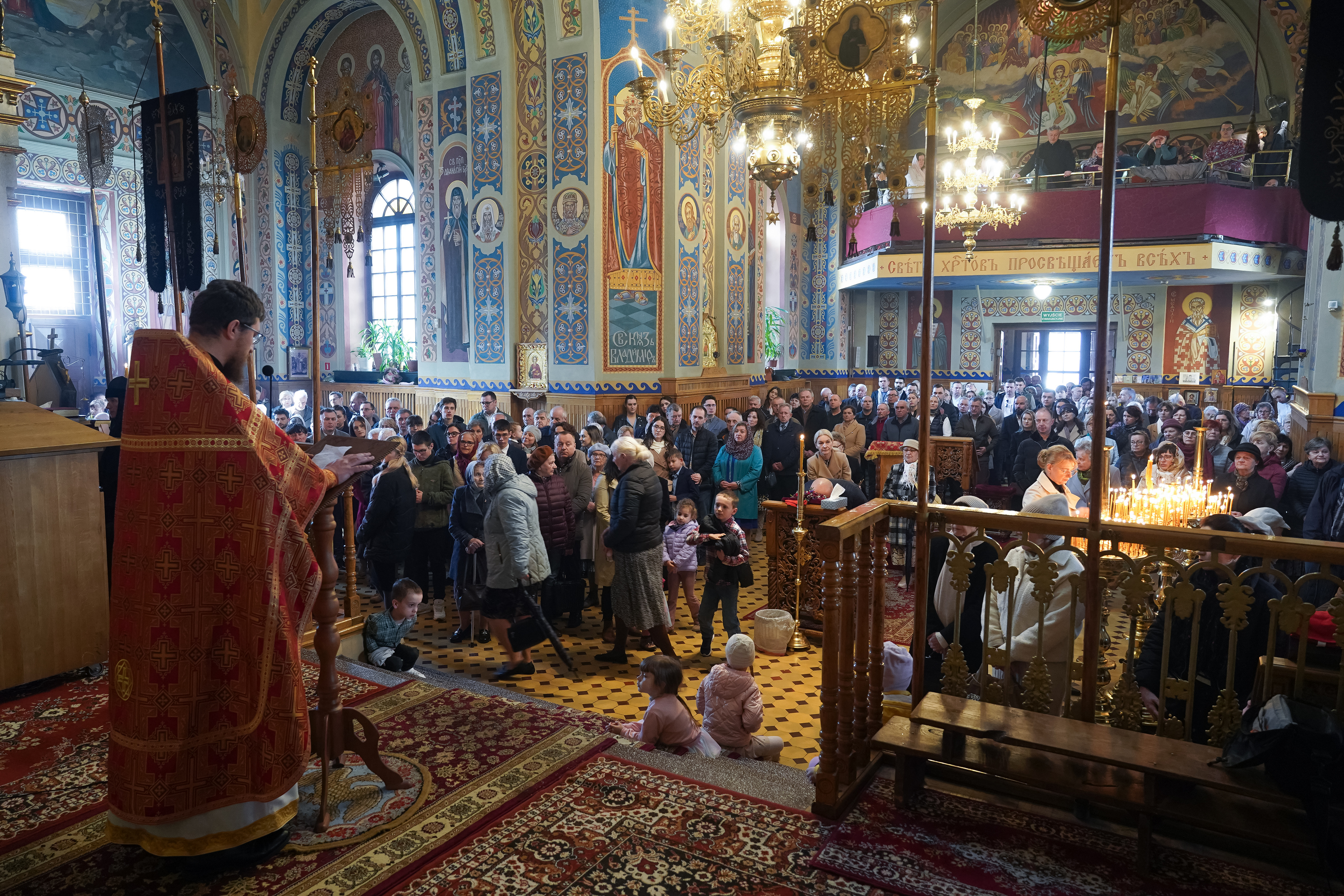 The Divine Liturgy on Sunday of the Adoration of the Holy Cross in St. Nicholas Cathedral, Białystok