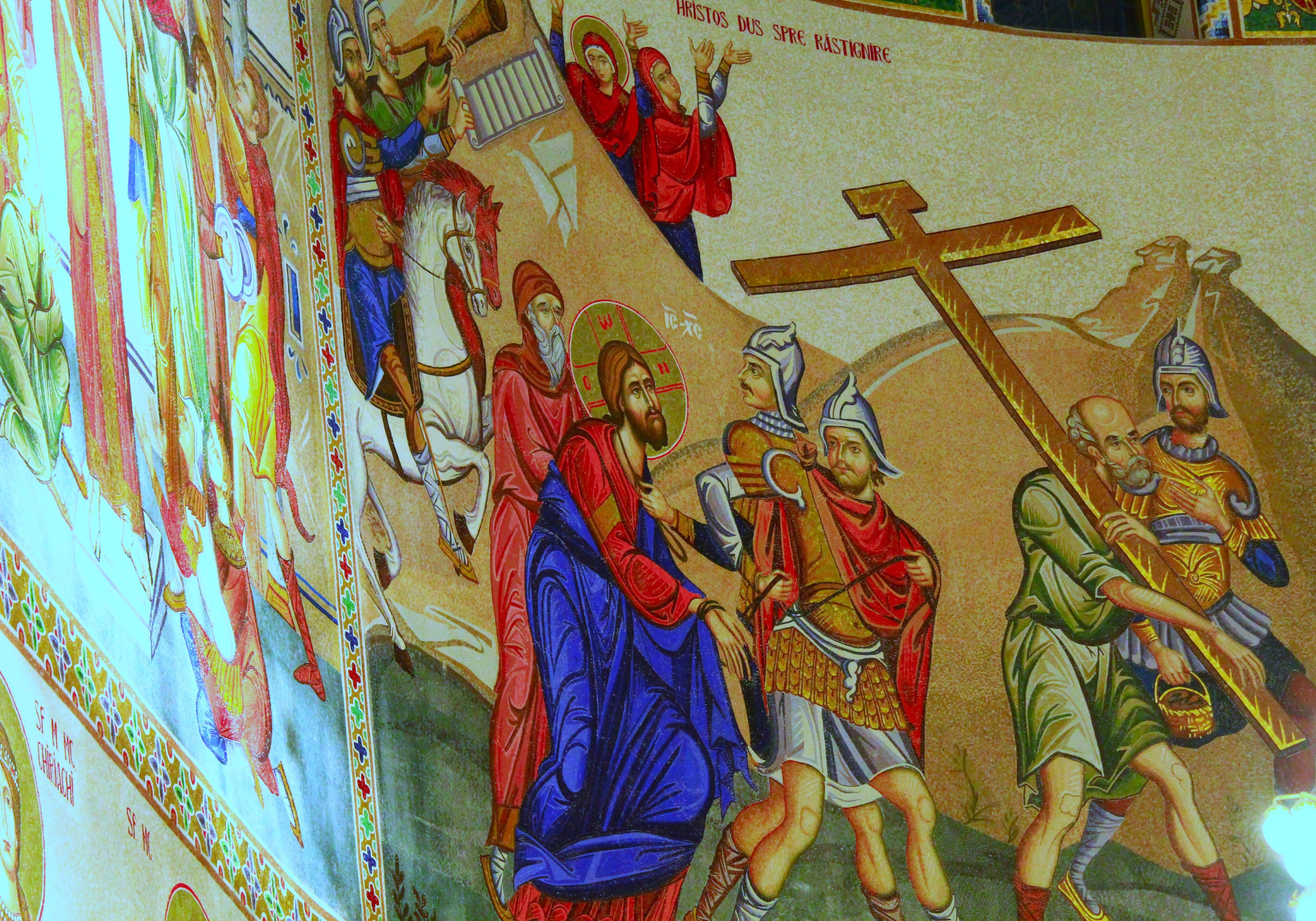The Crucifixion of the Lord-Mosaic Fresco 