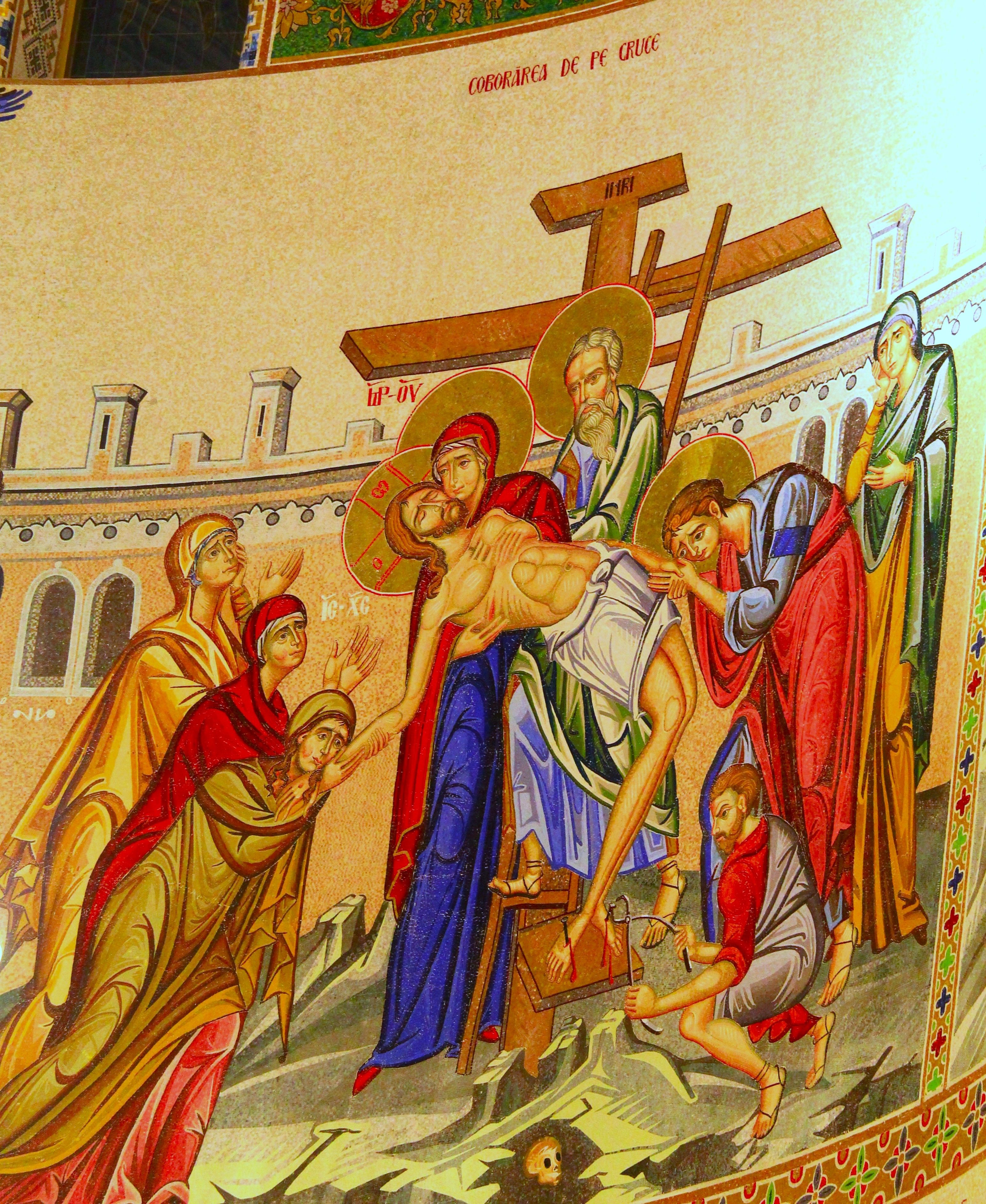 The Crucifixion of the Lord-Mosaic Fresco 