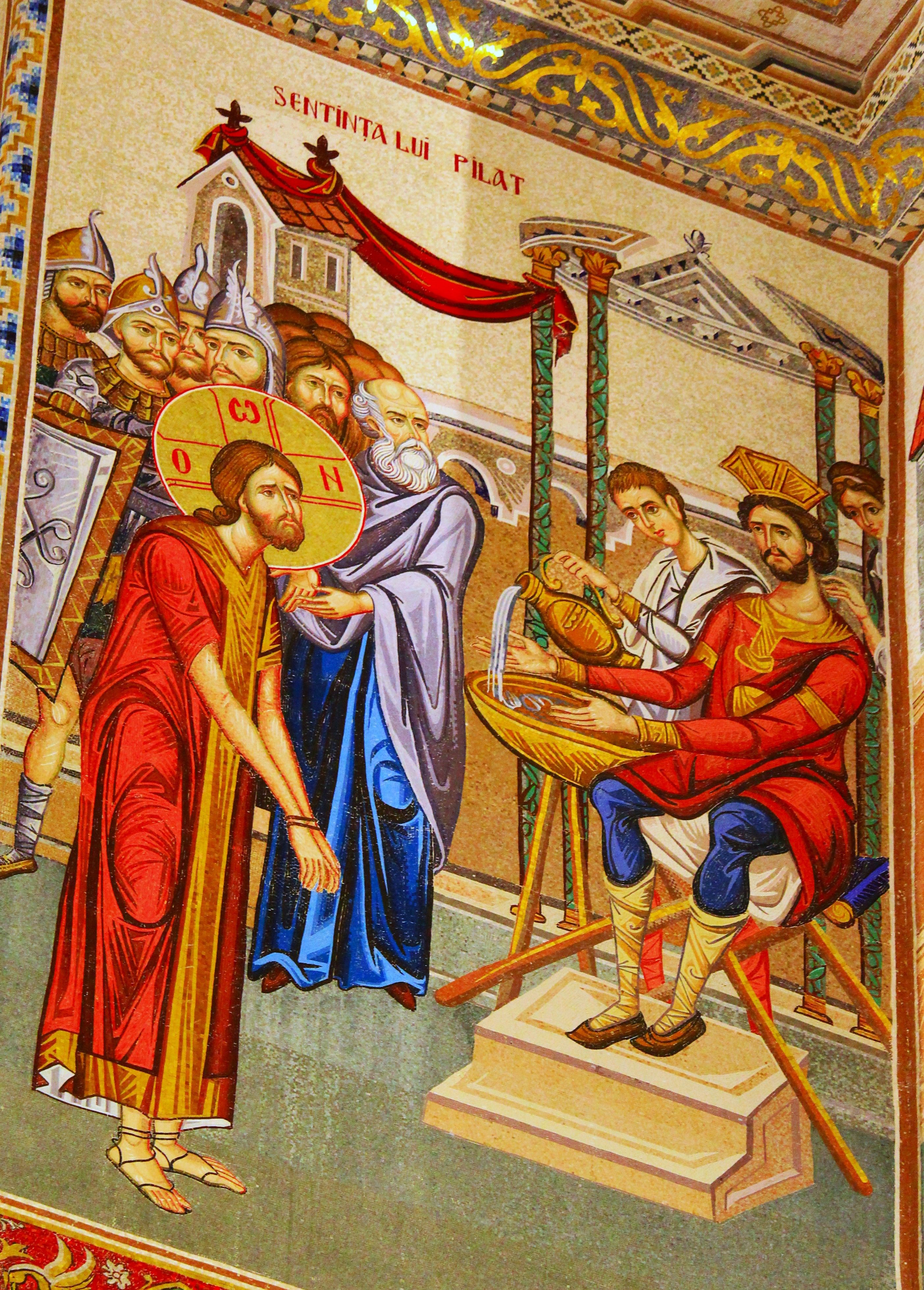 Our Lord in front of Pilat-Mosaic Fresco