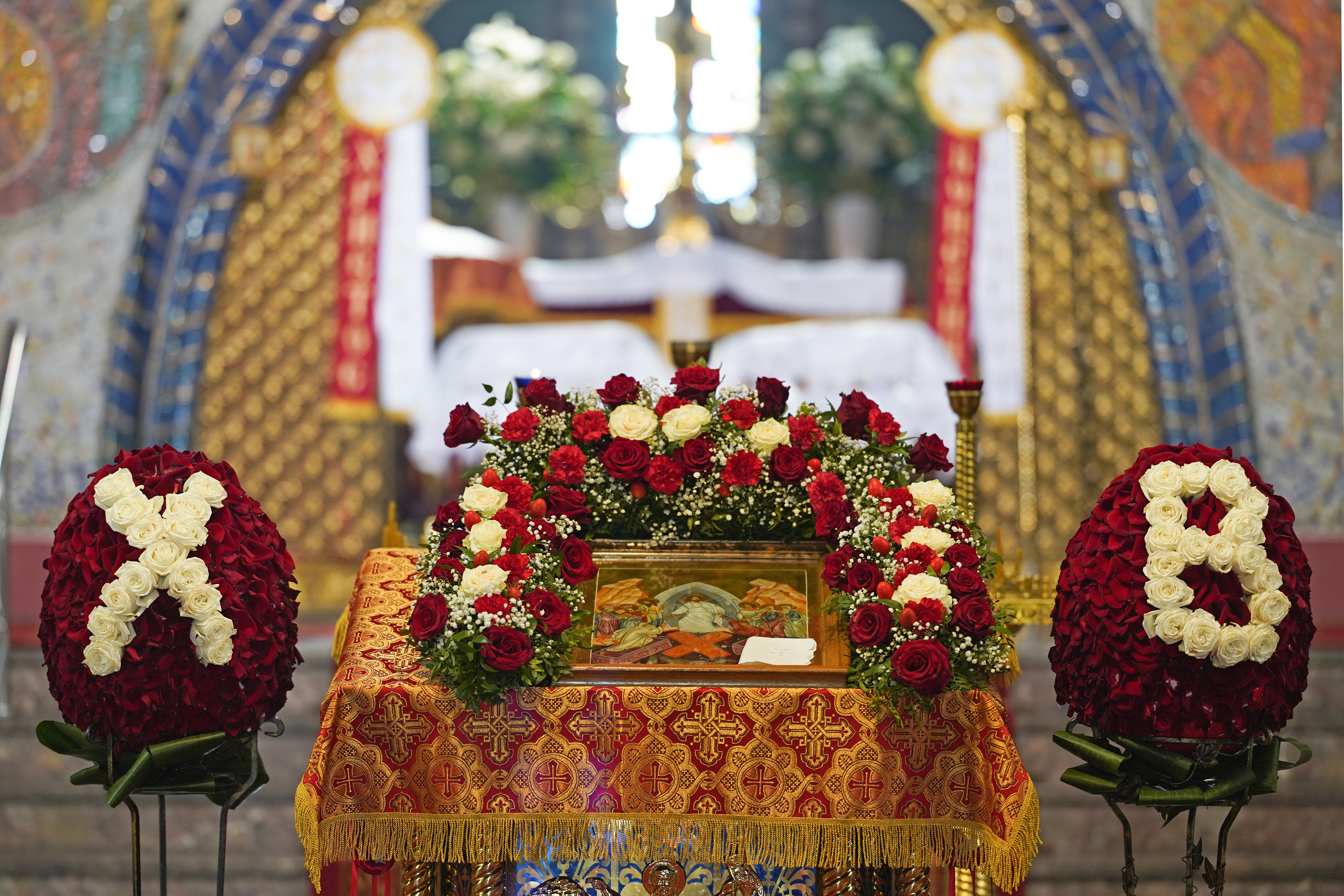 X.B. in the Holy Trinity Cathedral in Hajnówka