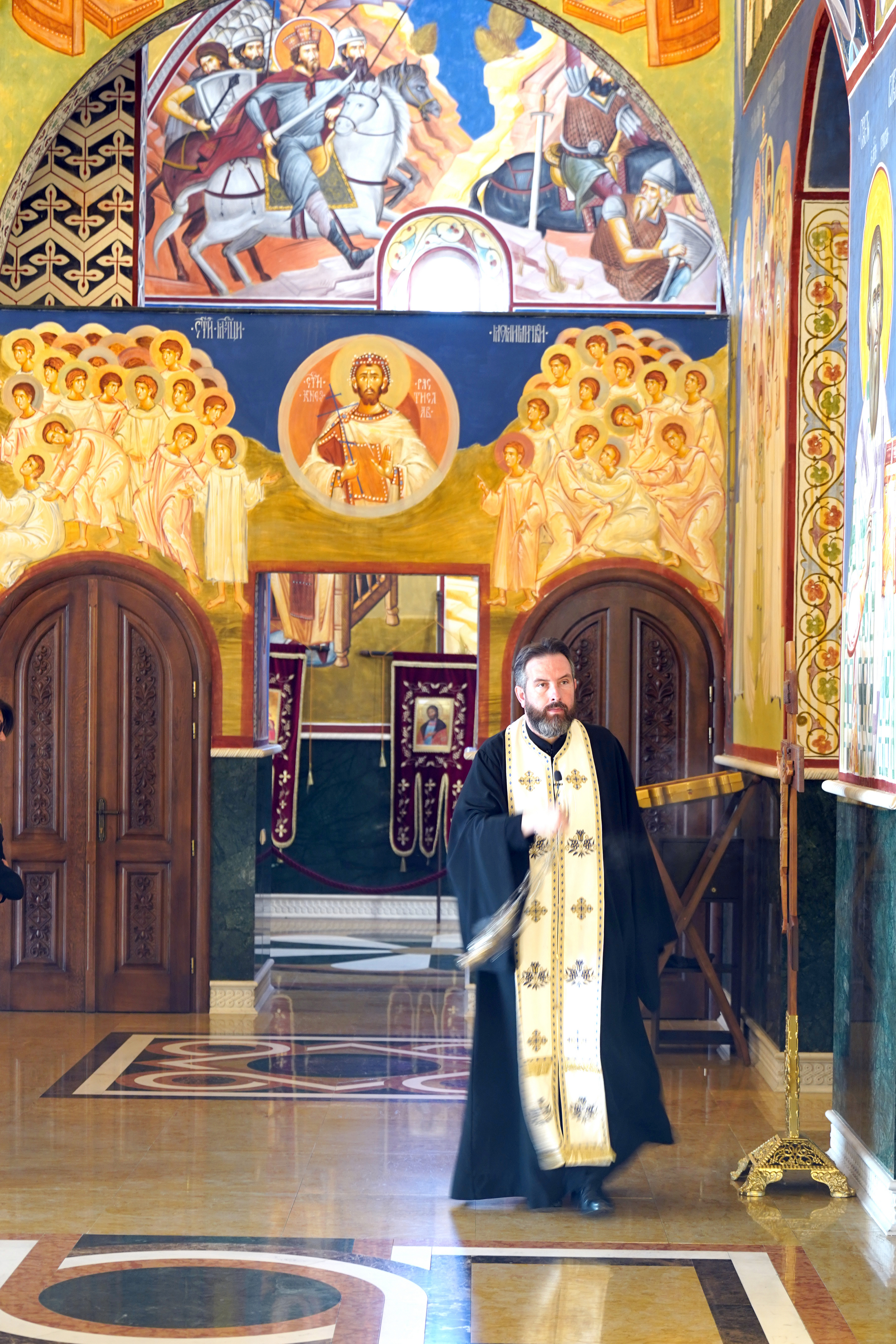 Evening service in St. John Vladimir Cathedral in Bar