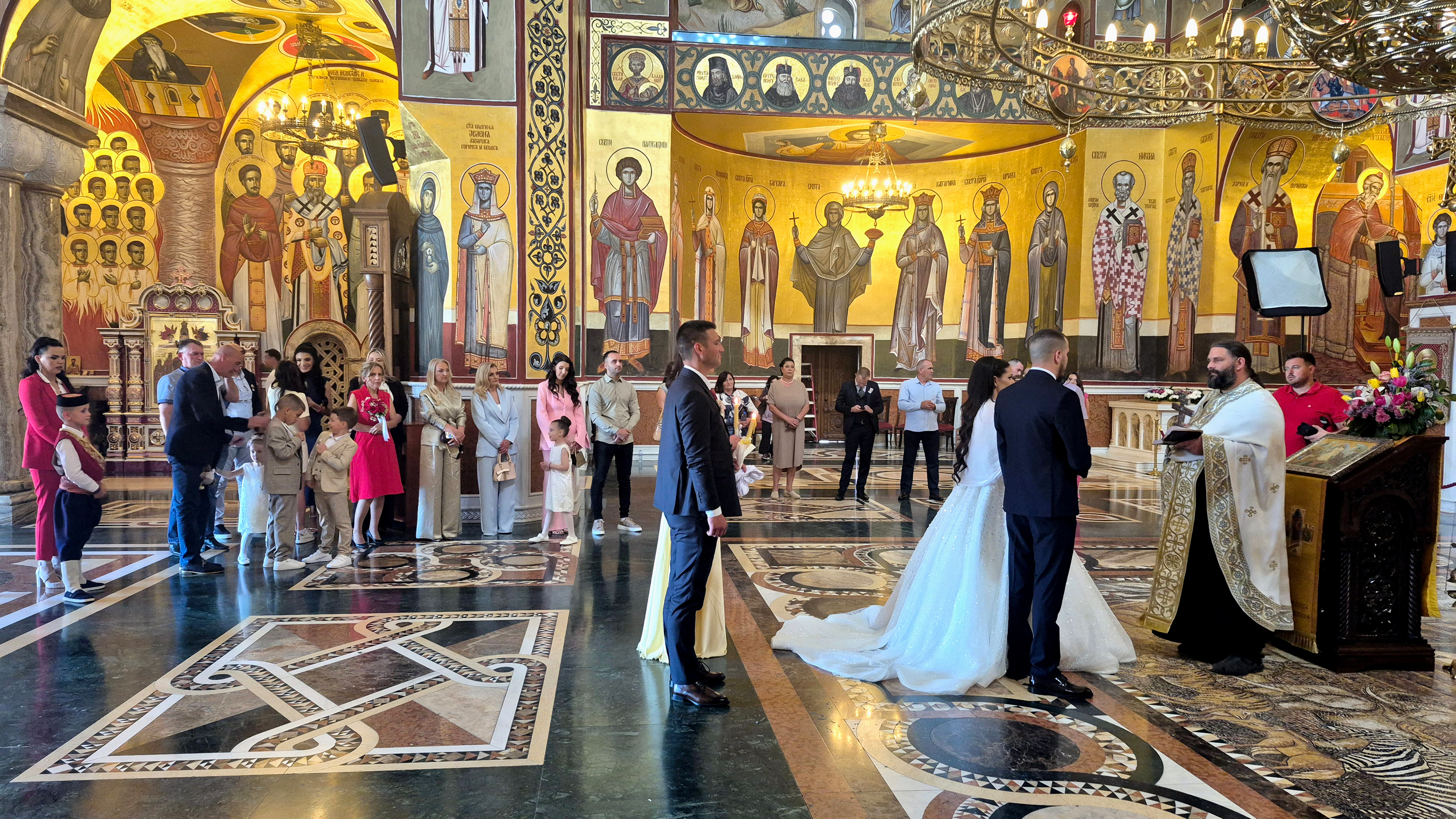 The weding in Ressurection Cathedral in Podgorica