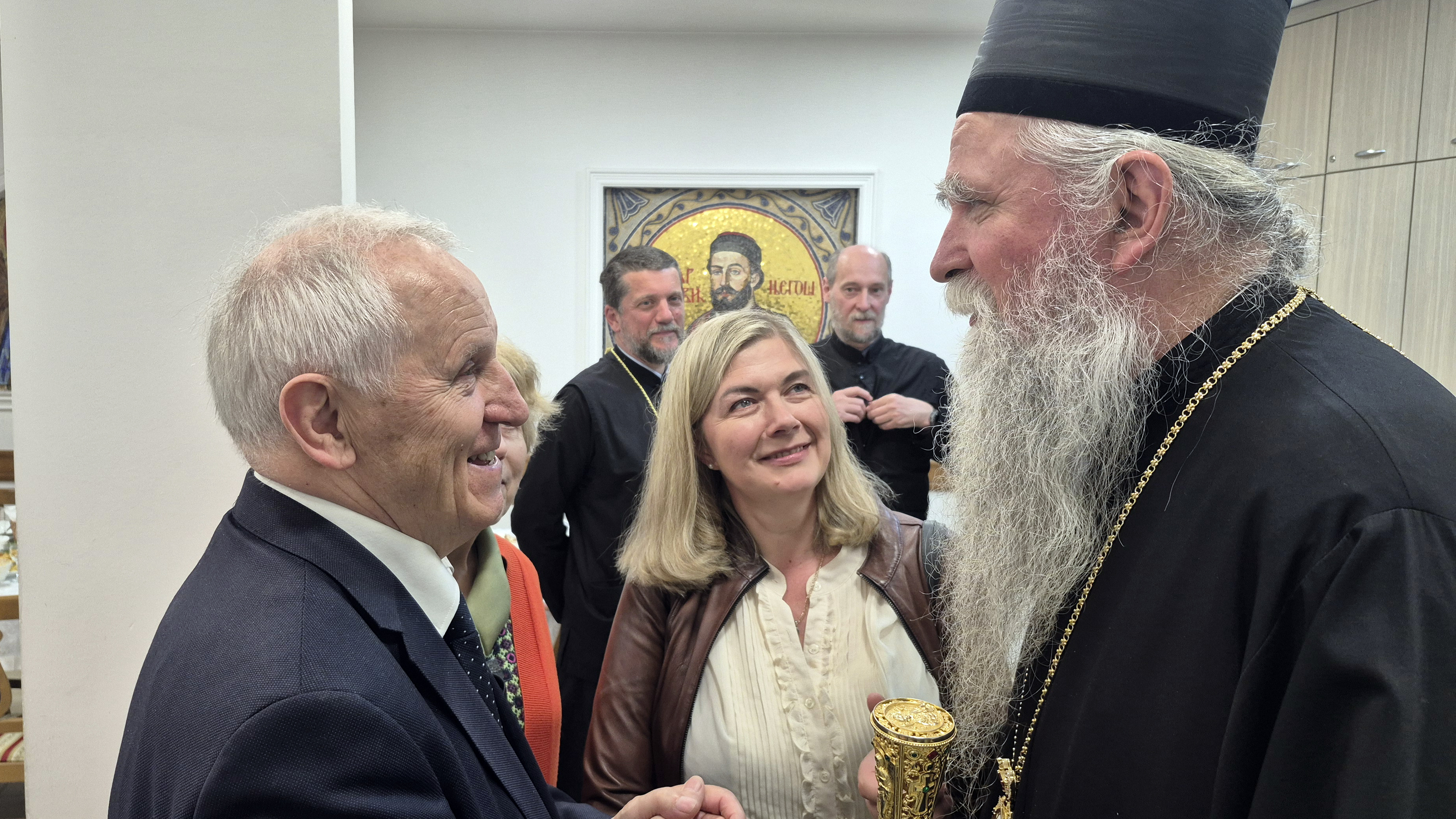 Metropolitan Joanikije and Eugeniusz Czykwin in Podgorica