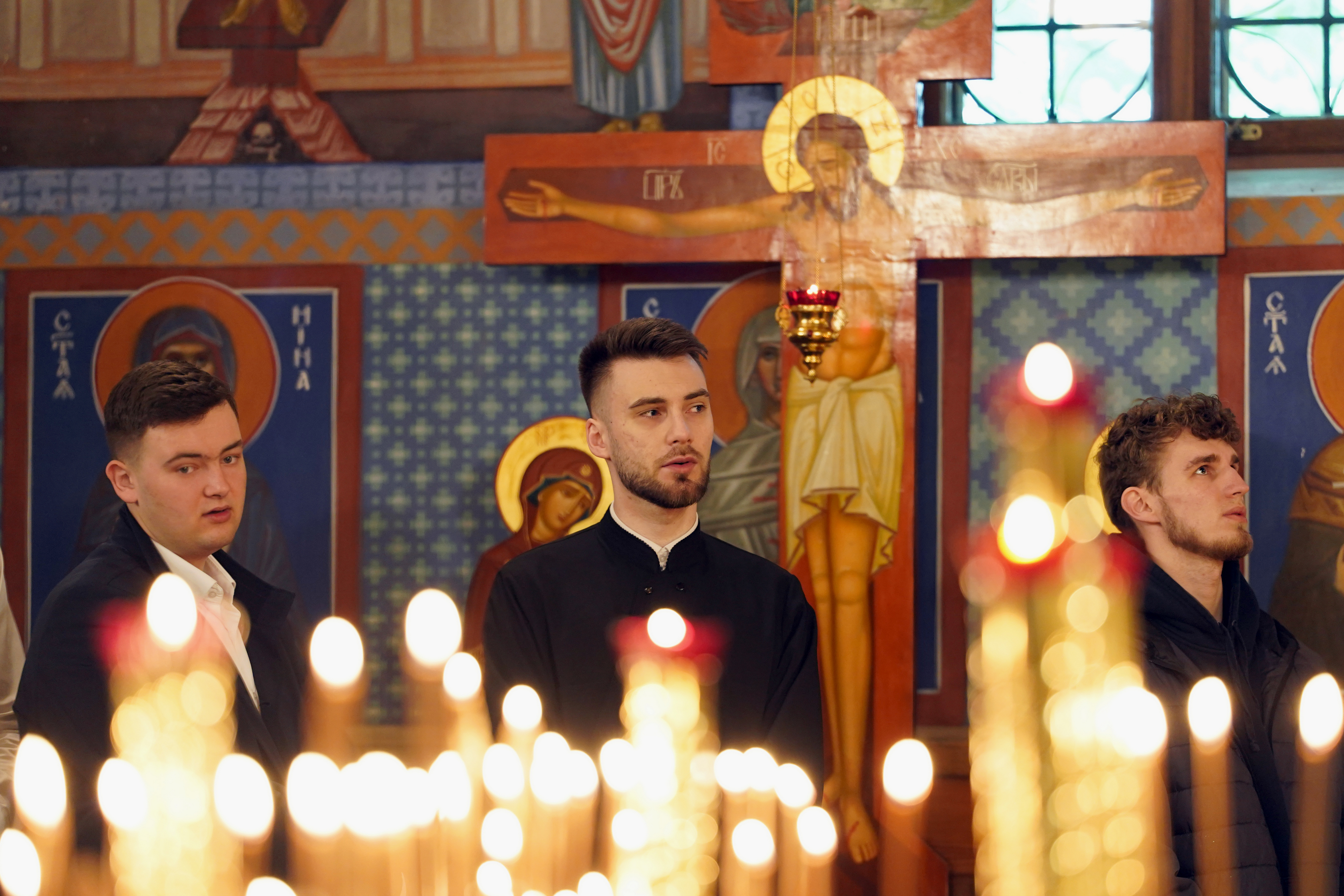 The Divine Liturgy in Transfiguration church at Holy Mountain of Grabarka