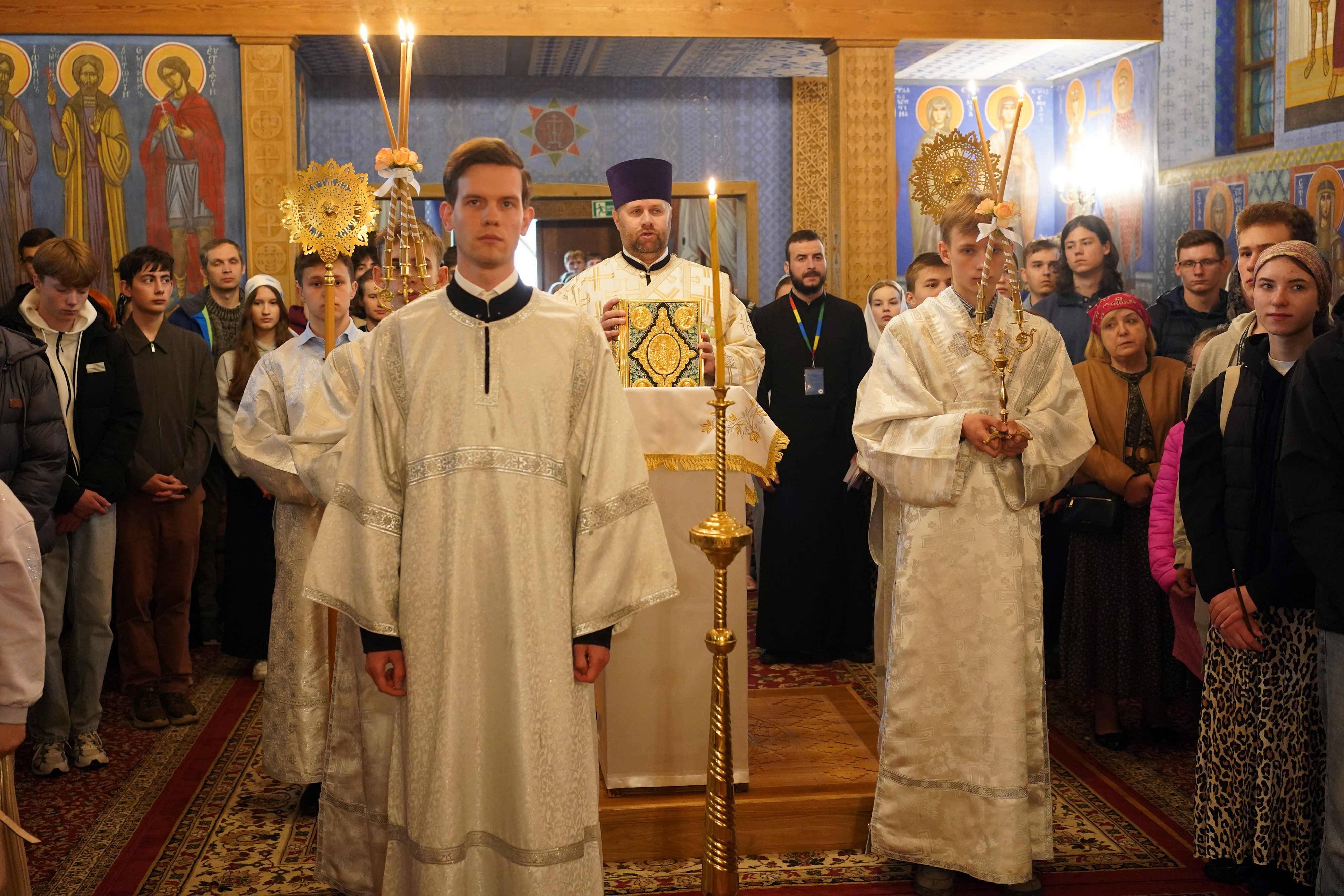The Divine Liturgy in Transfiguration church at Holy Mountain of Grabarka 