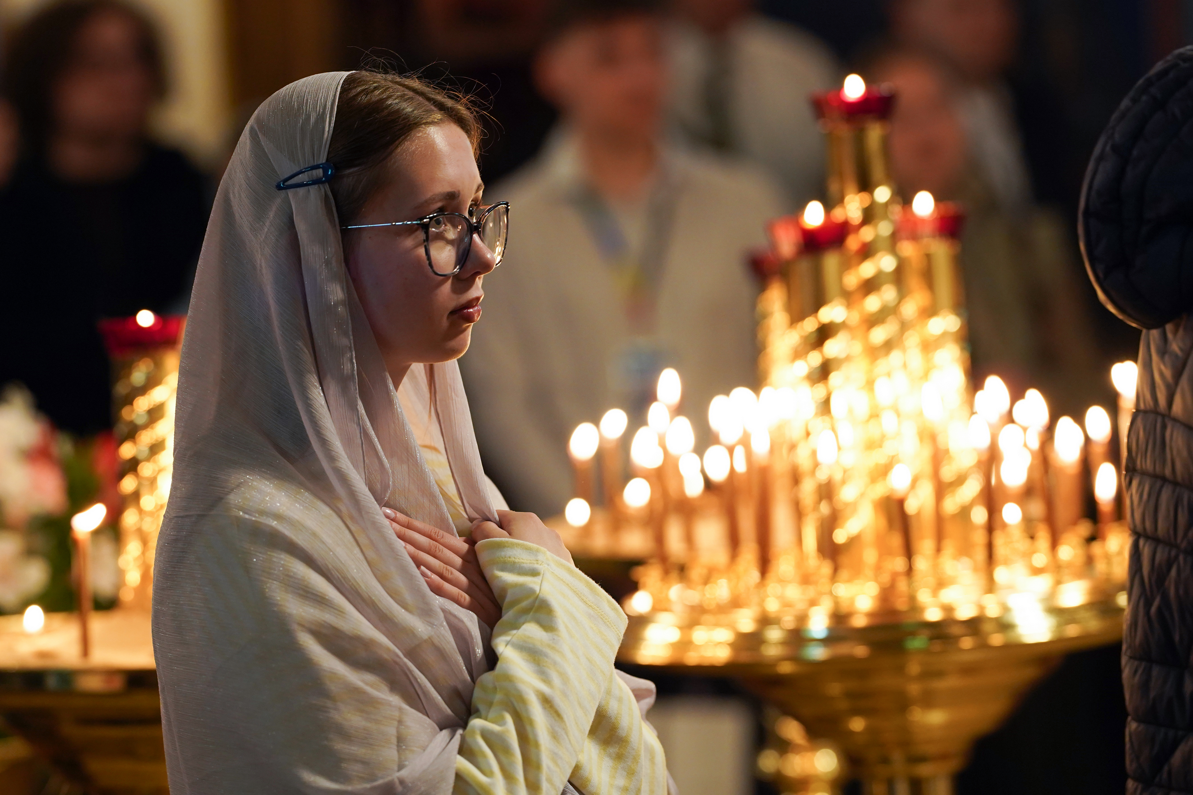 The Divine Liturgy in Transfiguration church at Holy Mountain of Grabarka