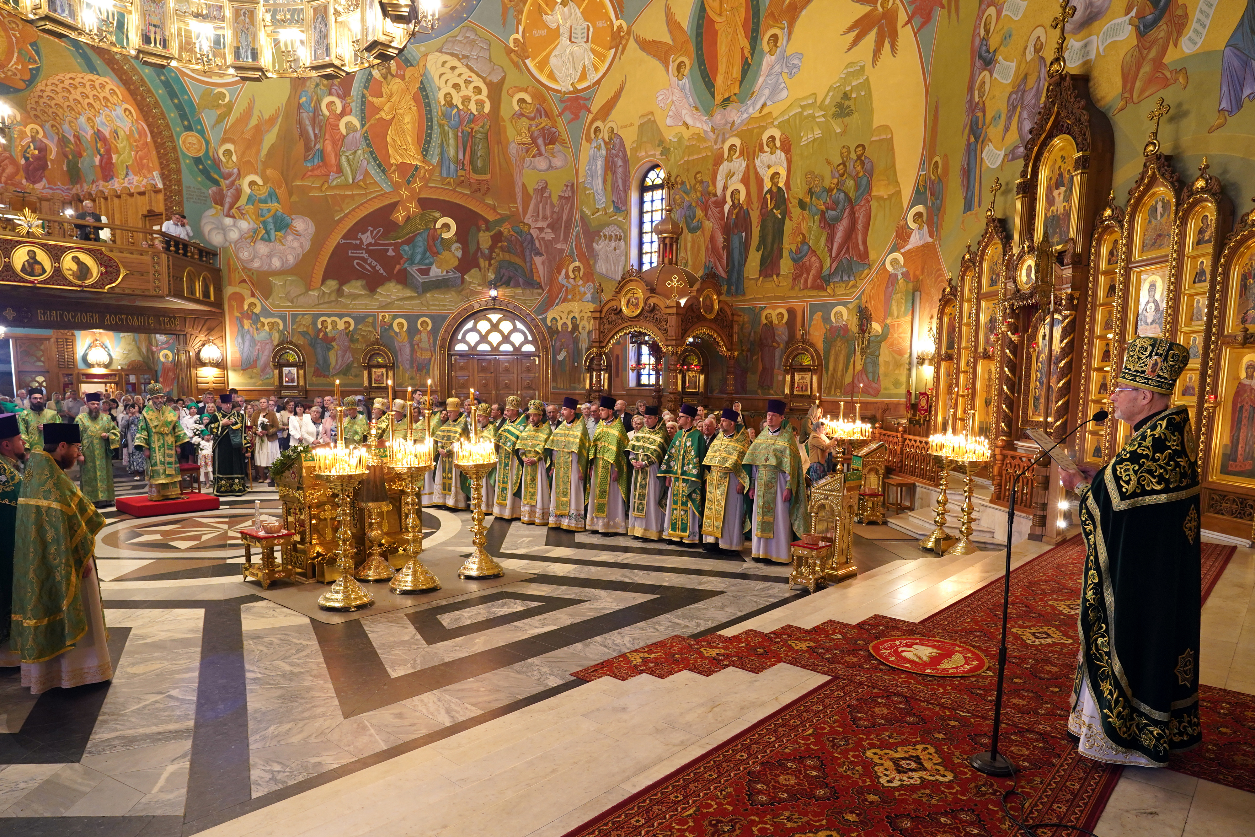 The Holy Spirit feast in the Holy Spirit Orthodox church in Białystok 