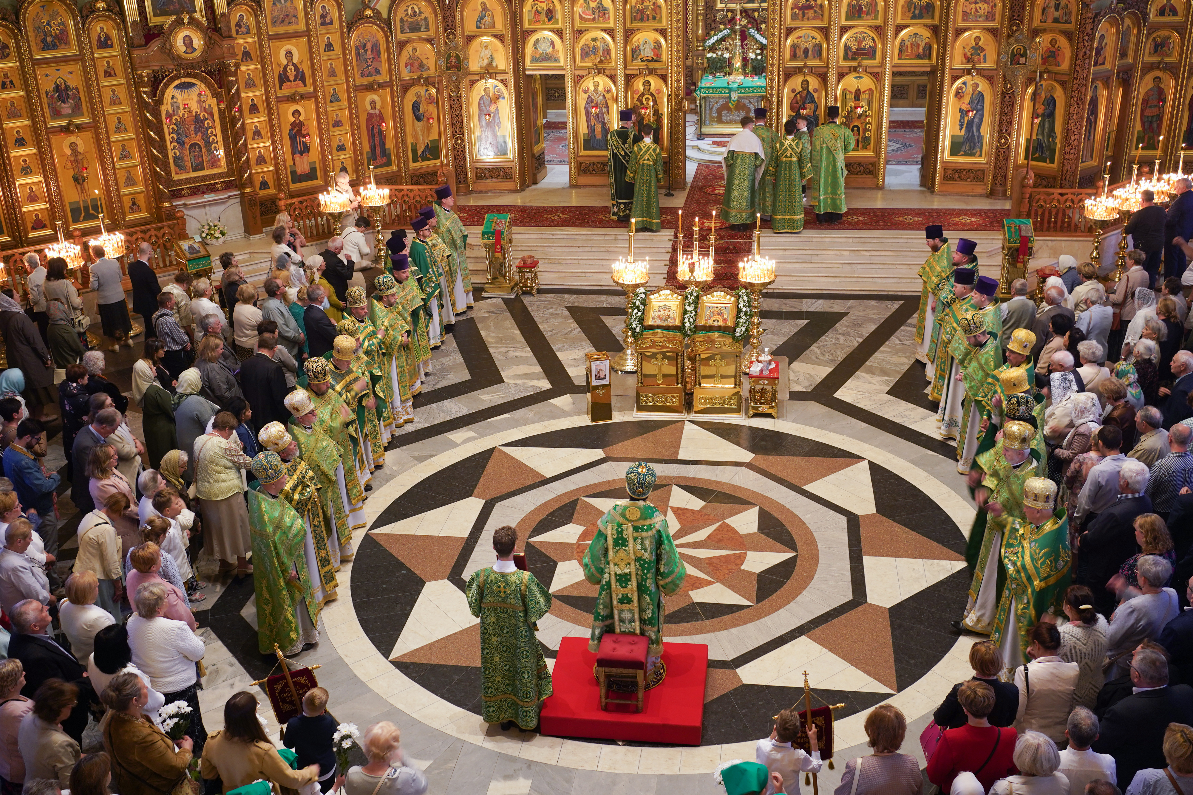 The Holy Spirit feast in the Holy Spirit Orthodox church in Białystok