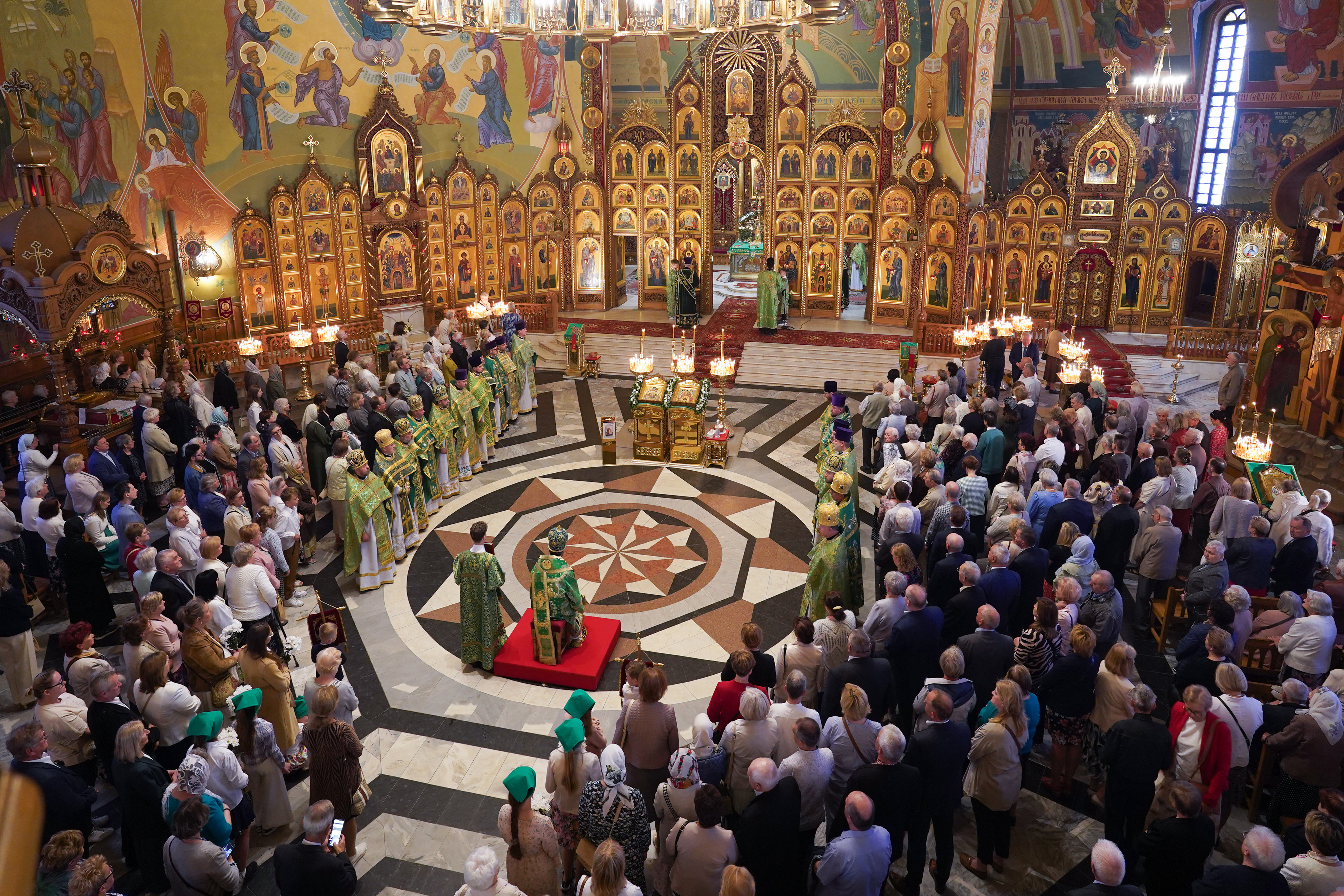 The Holy Spirit feast in the Holy Spirit Orthodox church in Białystok