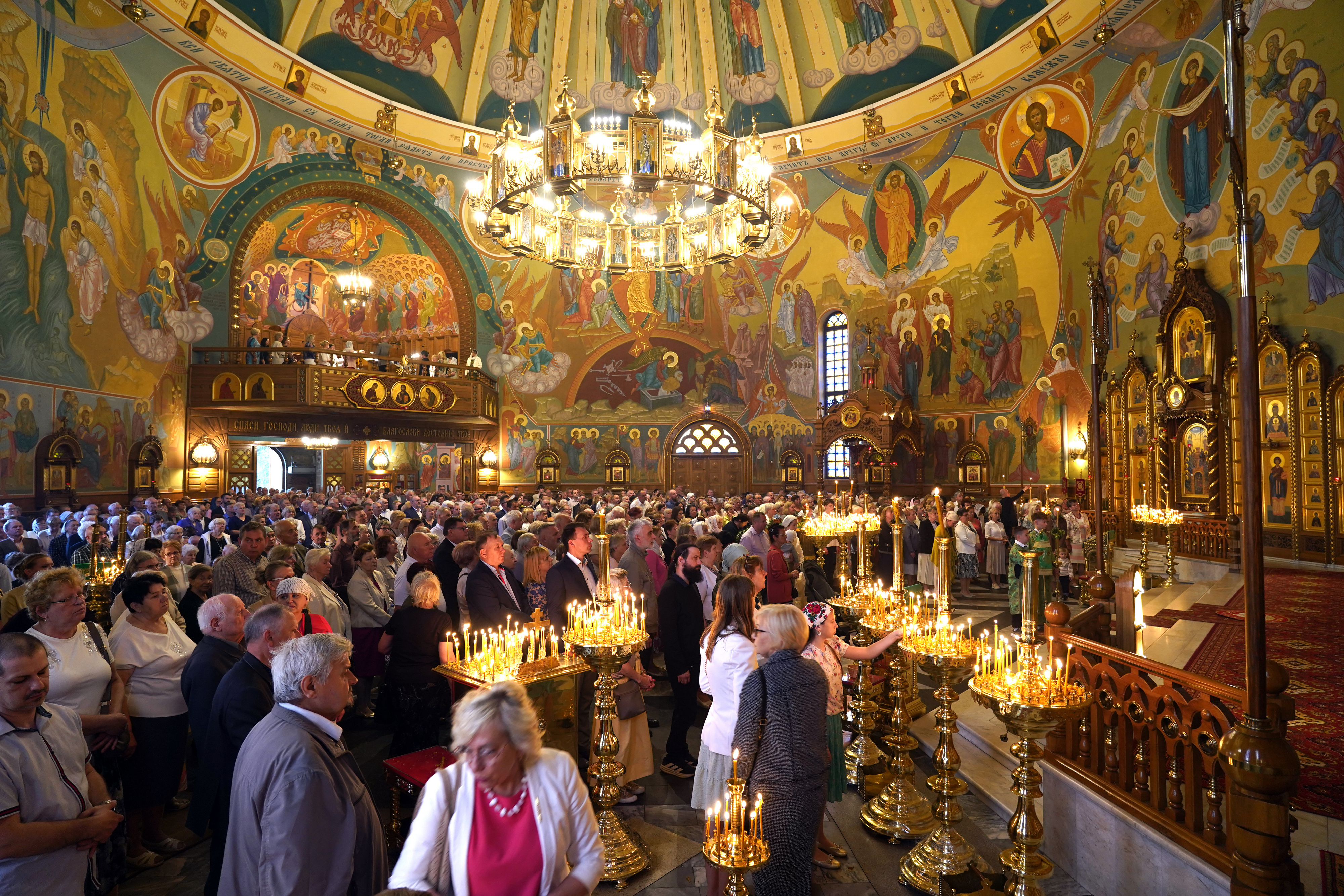 The Holy Spirit feast in the Holy Spirit Orthodox church in Białystok