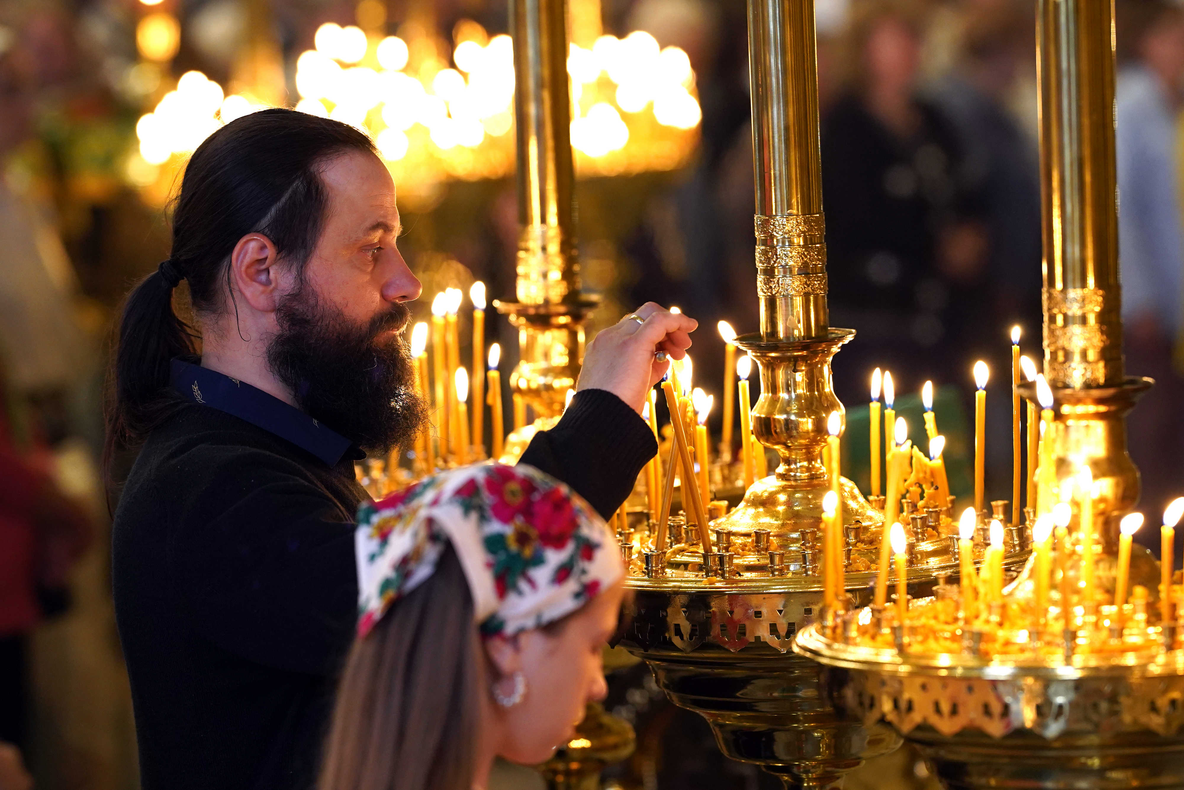 The Holy Spirit feast in the Holy Spirit Orthodox church in Białystok