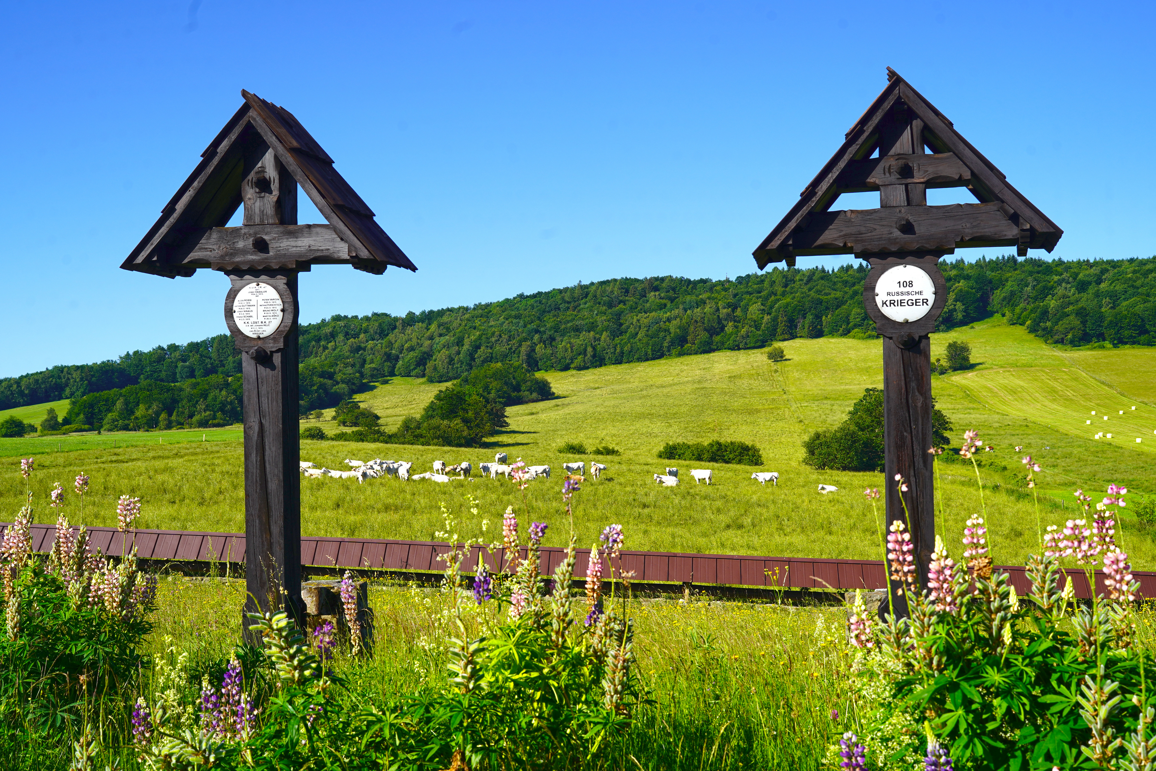 The First World War cementary close to thew Orthodox church in Konieczna