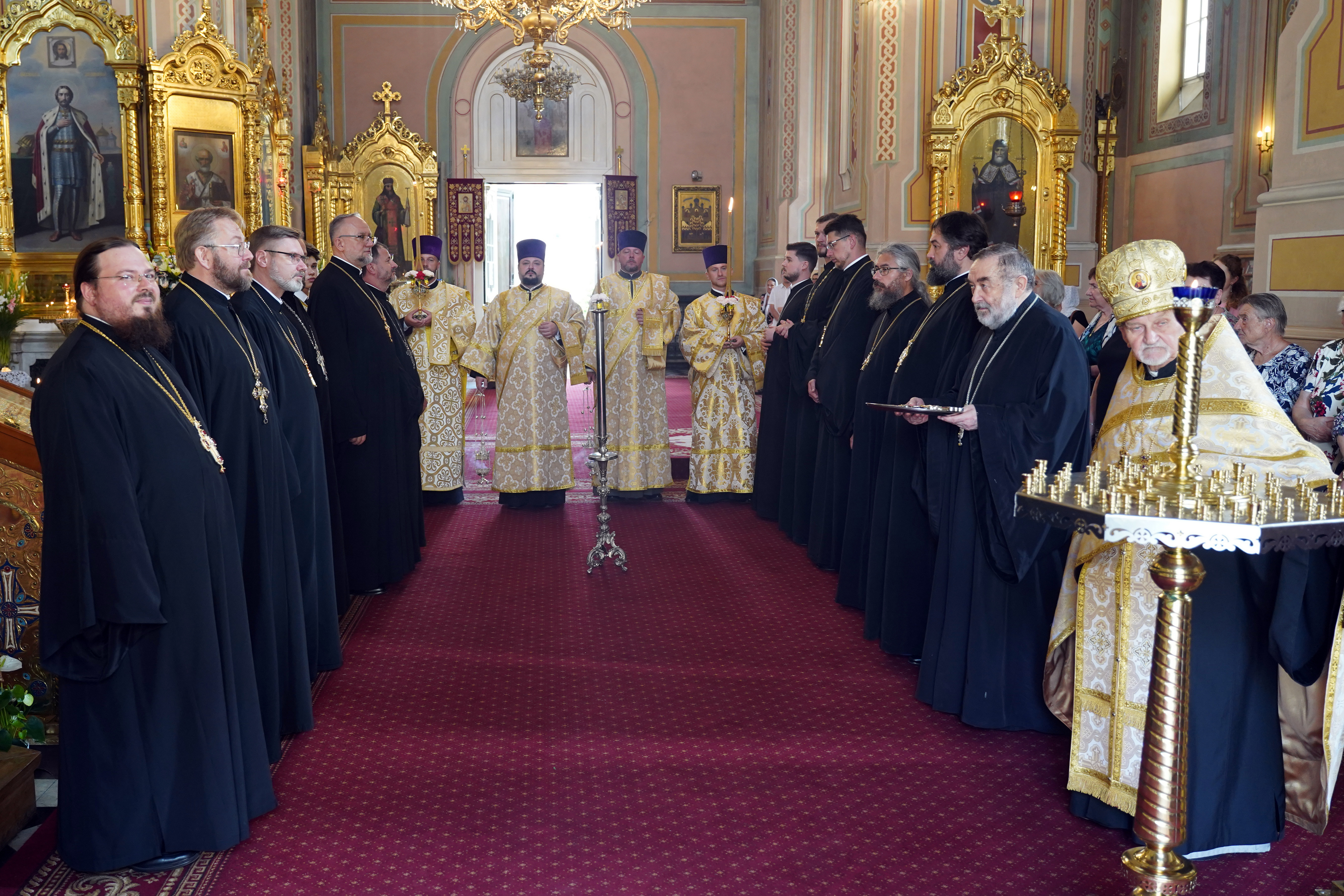 The All-Night Vigil of St. Marie Magdalene feast in Warsaw