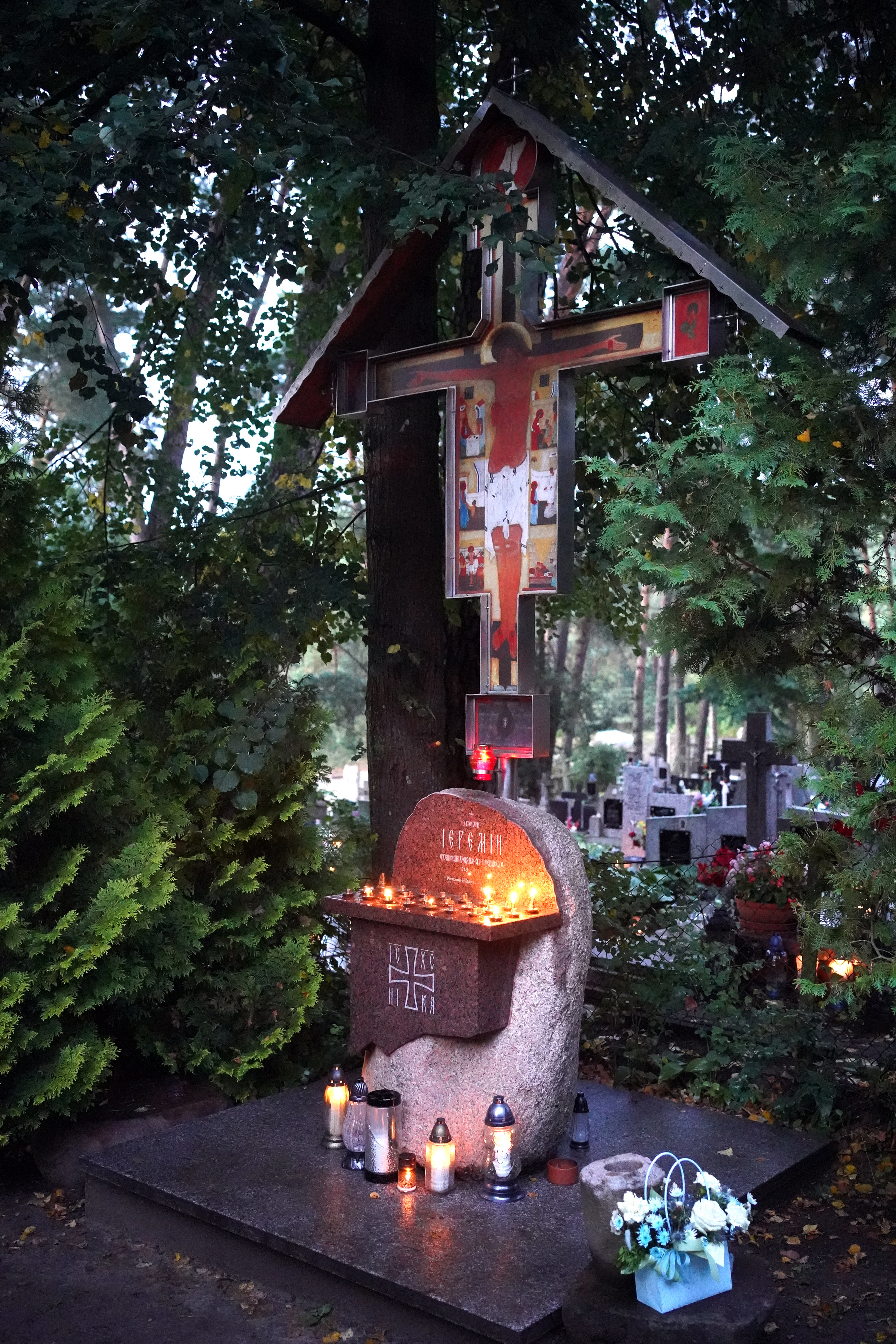 The memorial cross on Grabarka
