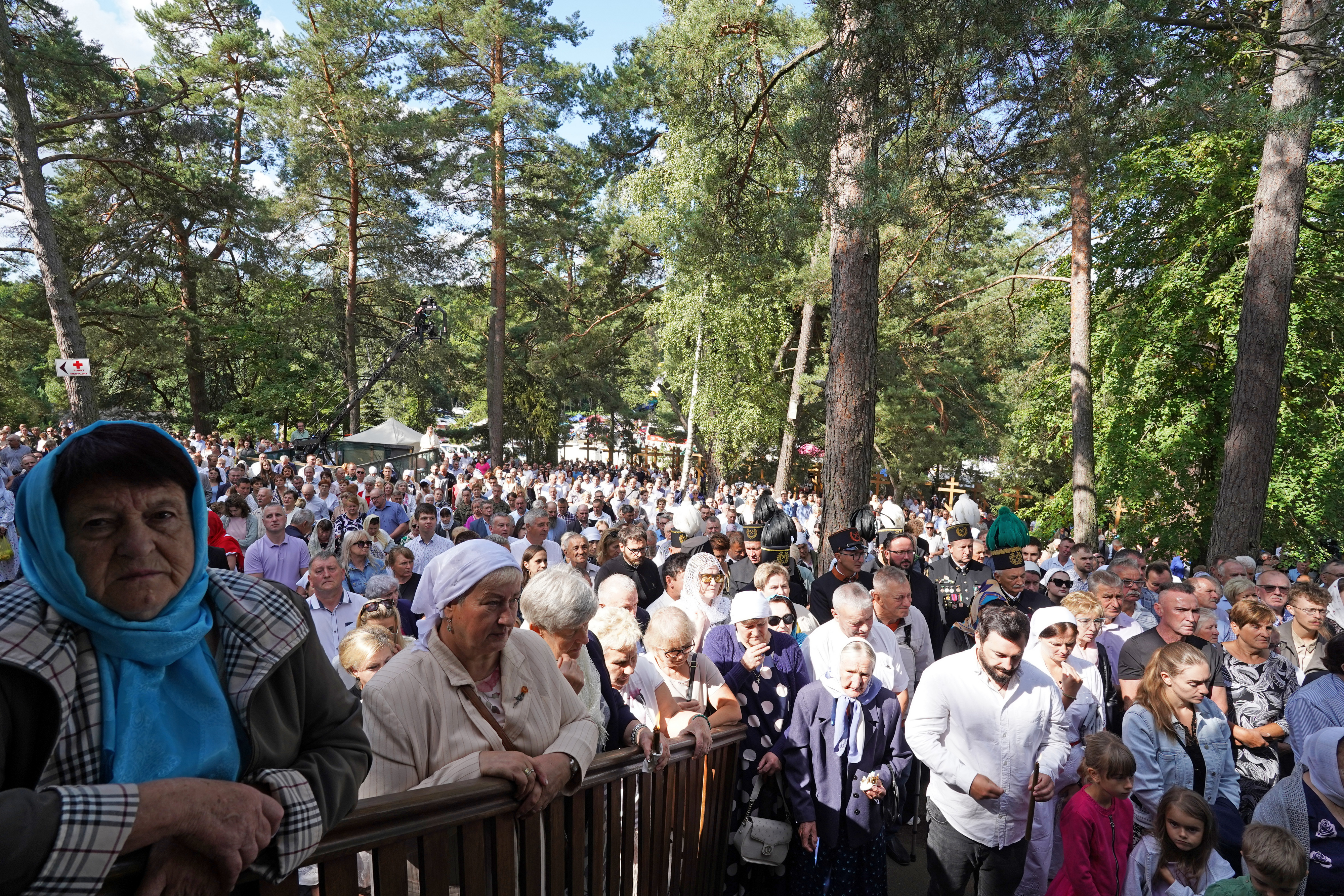 The main Divine Liturgy of Transfiruration feast in Grabarka Convent