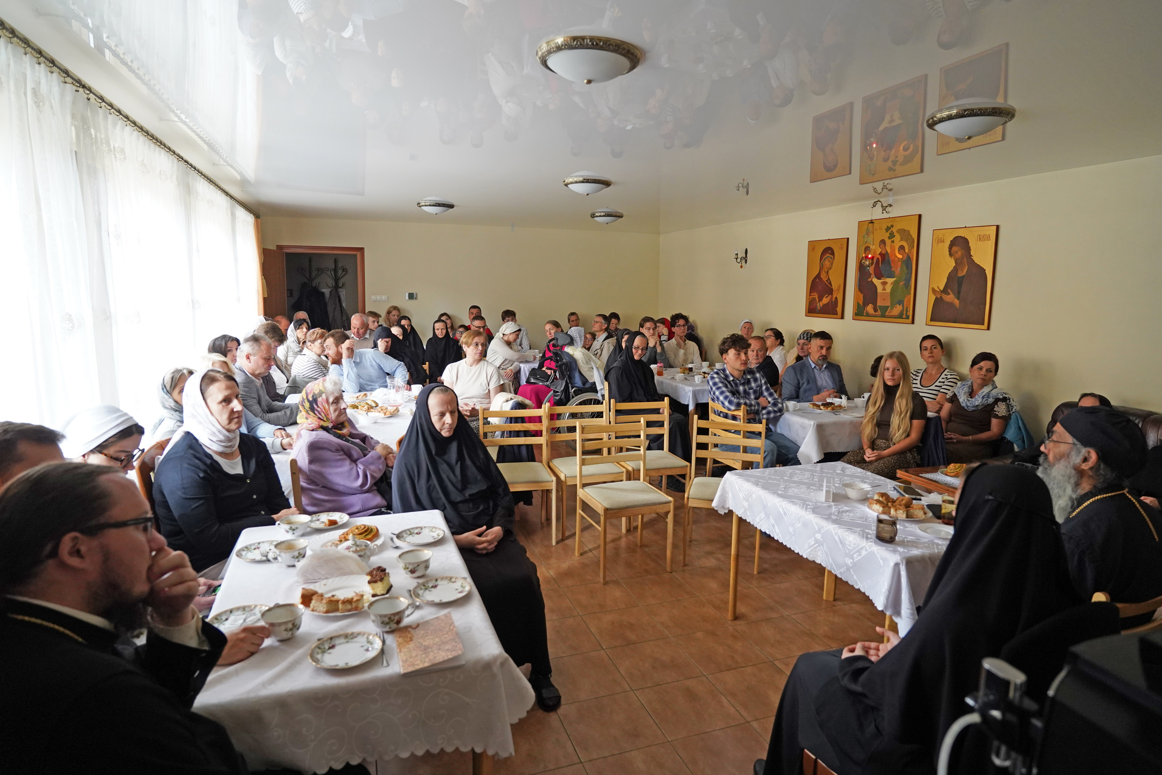 The meeting with hieromonk Efrem from USA in Zwierki Convent 