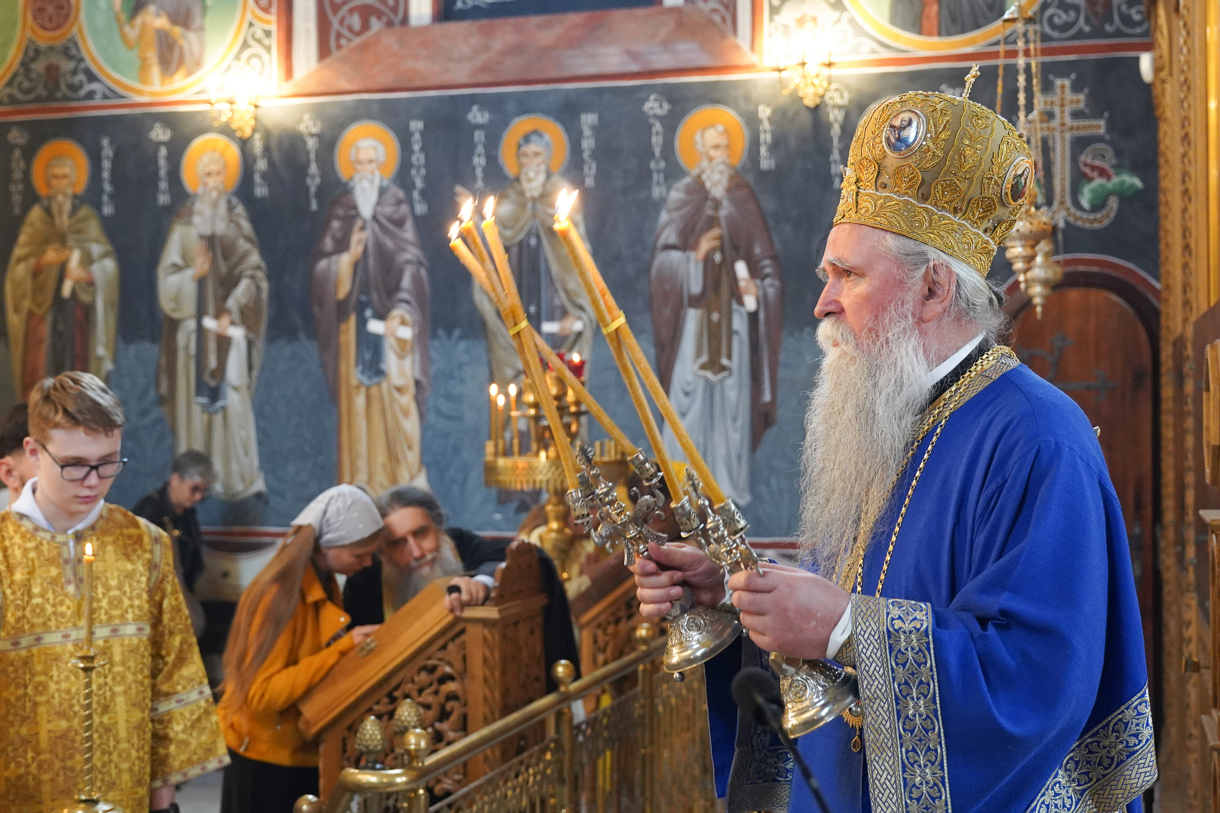 Metropolitan Joanikije of Montenegro and Littoral in Supraśl Monastery - Divine Liturgy
