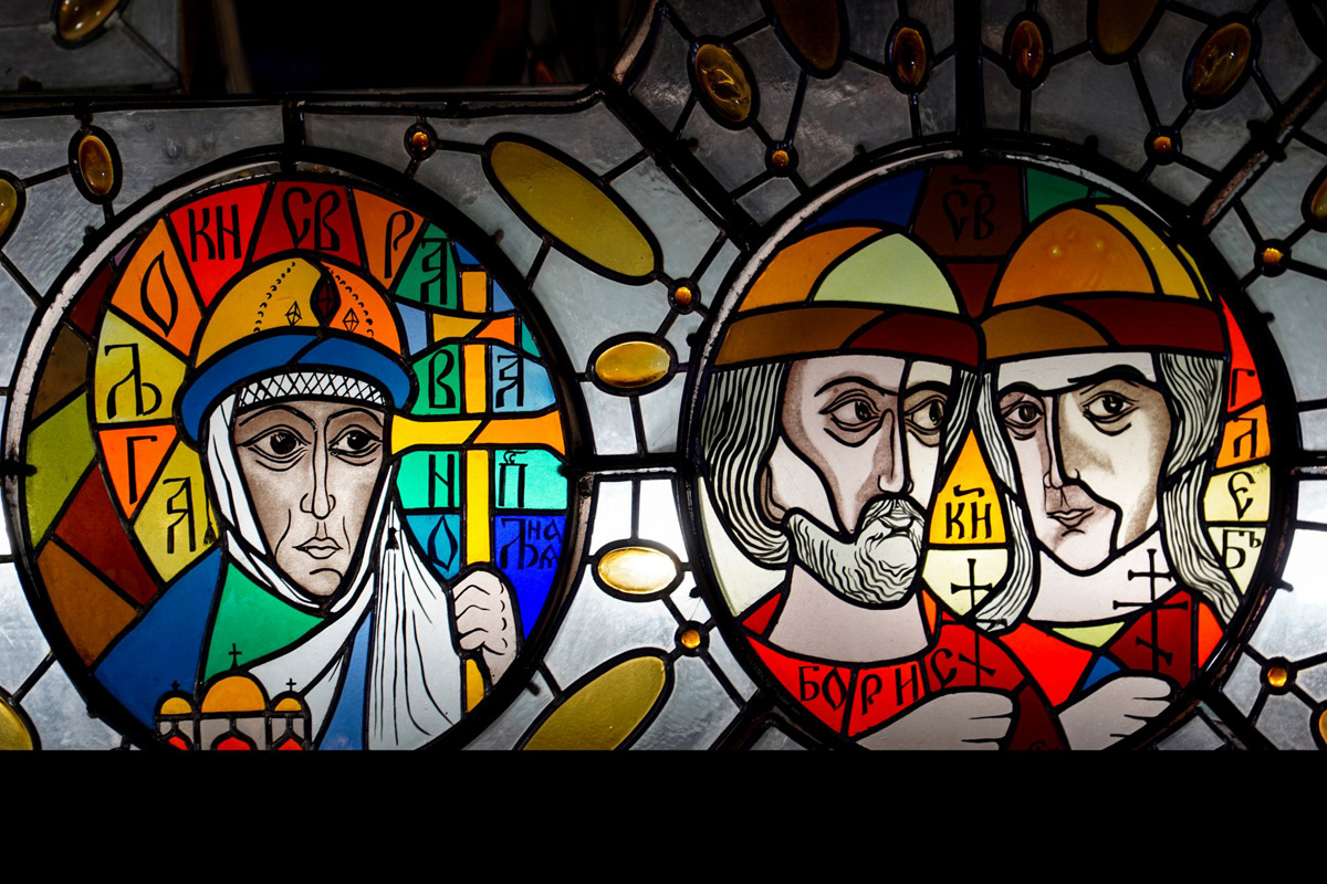 The chaldelier of Holy Trinity Cathedrfal in Hajnówka  