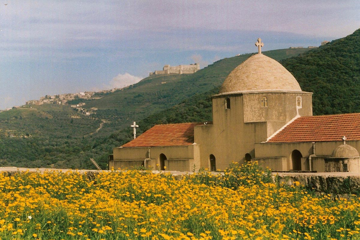 The ancient Monastery of St. George in northern Syria